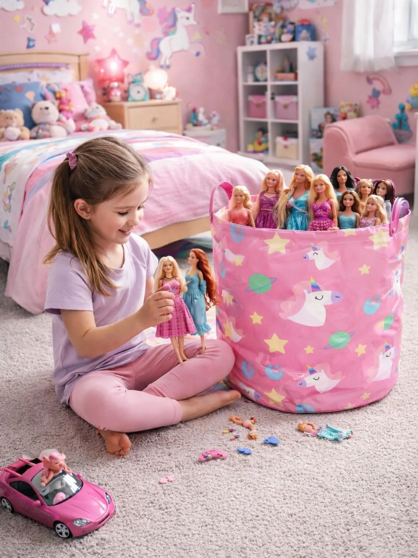 Pink Barbie playdate 💕🌸💓 #iamthetoybin #carryingJOY