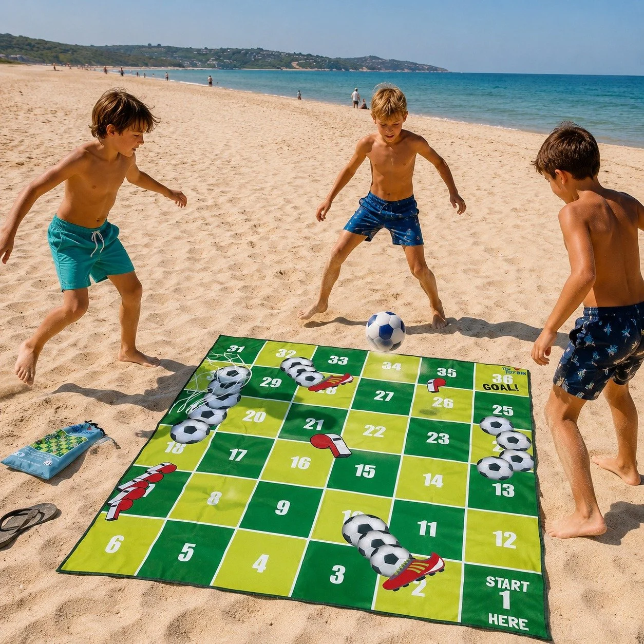 Let them play! Take the TOY BIN Big Board Game to the beach and let them play their way! #iamthetoybin #carryingJOY