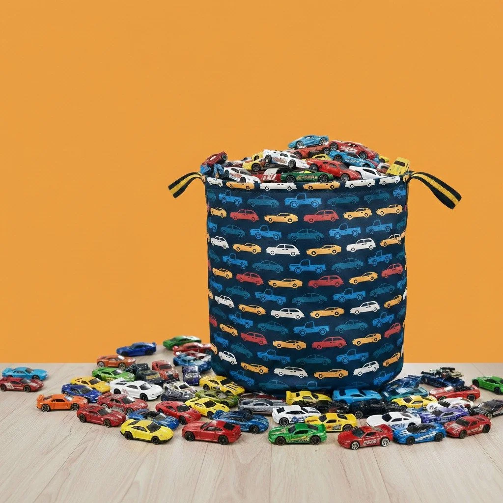 How many Toy cars can fit in the TOY BIN? #guesstheanswer #iamthetoybin #carryingJOY