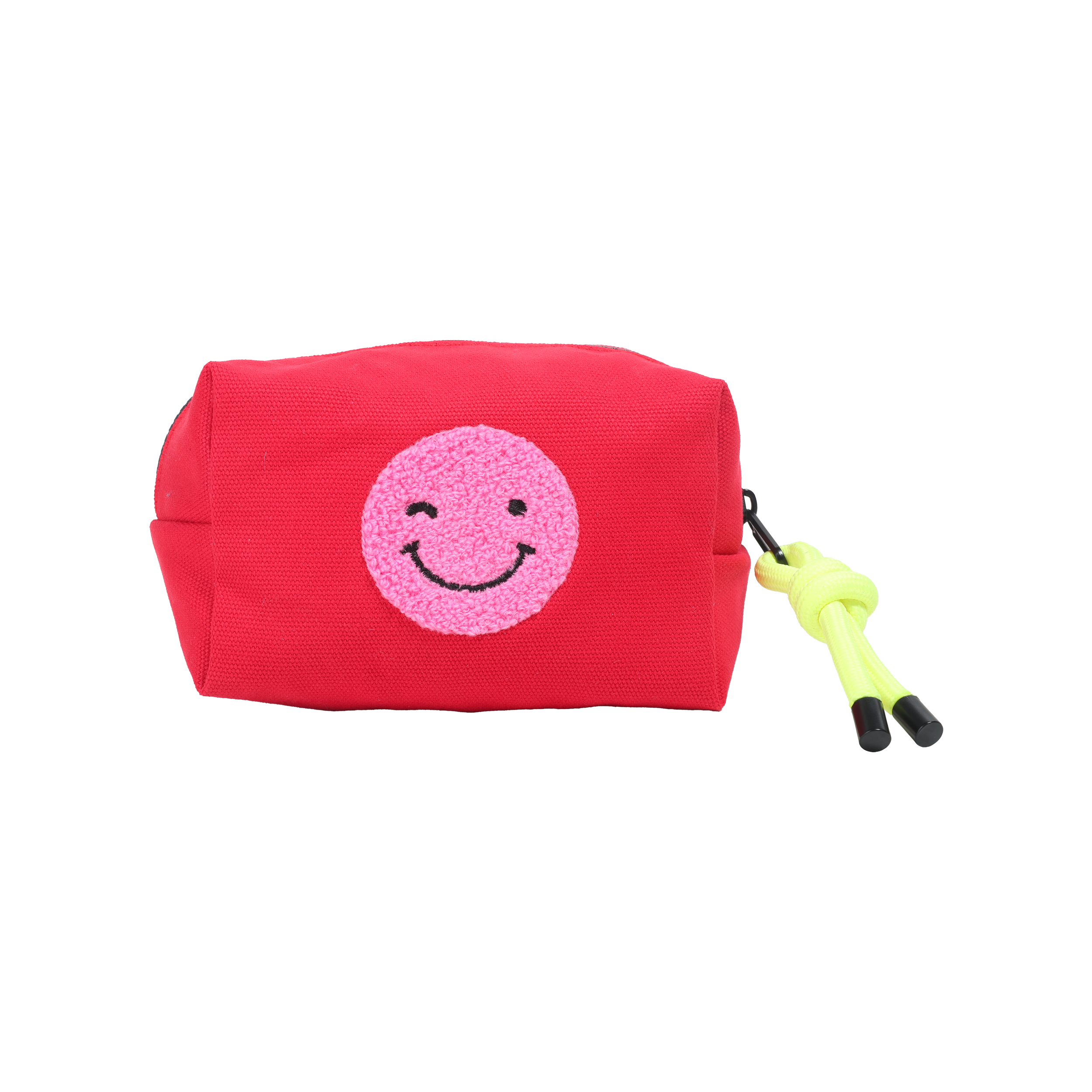 SMALL Cube pouch- Pink smile