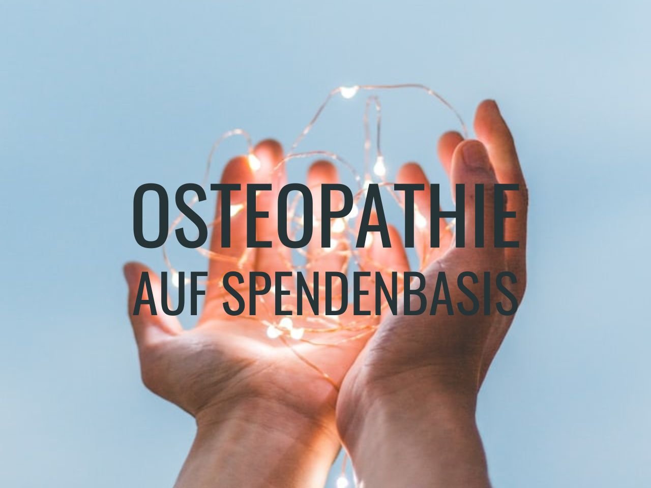Osteopathische Behandlung auf Spendenbasis
