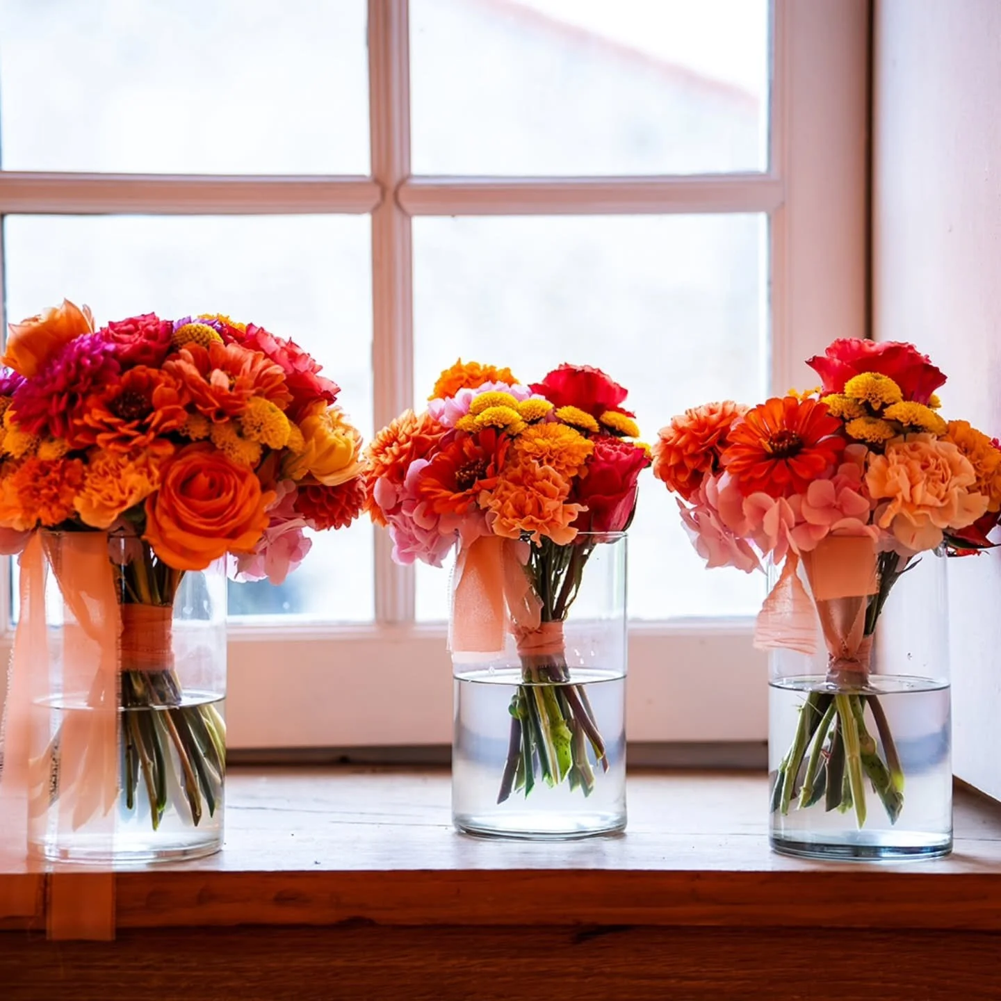 Marion &amp; Guillaume dans un tourbillon de couleurs et d'amour , en plein c&oelig;ur de l'&eacute;t&eacute;. 🩷🧡💛

Un mariage solaire ! 

L'&eacute;quipe : 

Photos : @benjamin_hoffmann_photographe

@domaine_de_la_chopiniere
@cannelle_coiffure_ma
