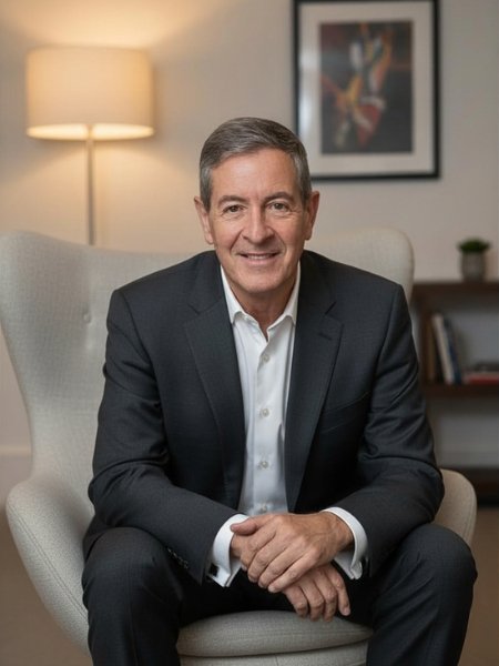 Steve Elting seated in a professional portrait