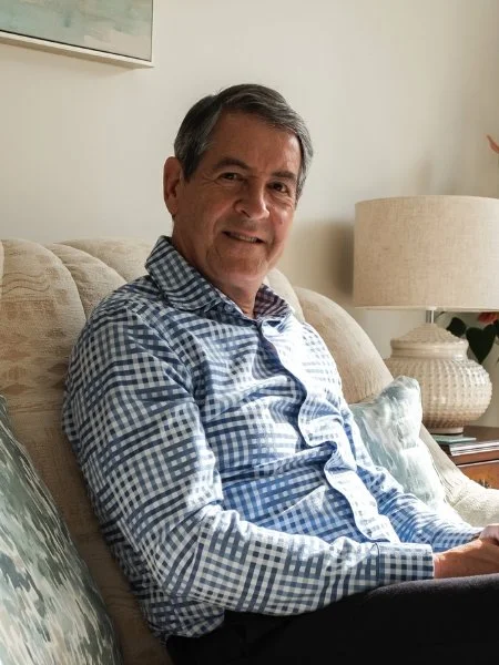 Steve Elting sitting in a calm interior
