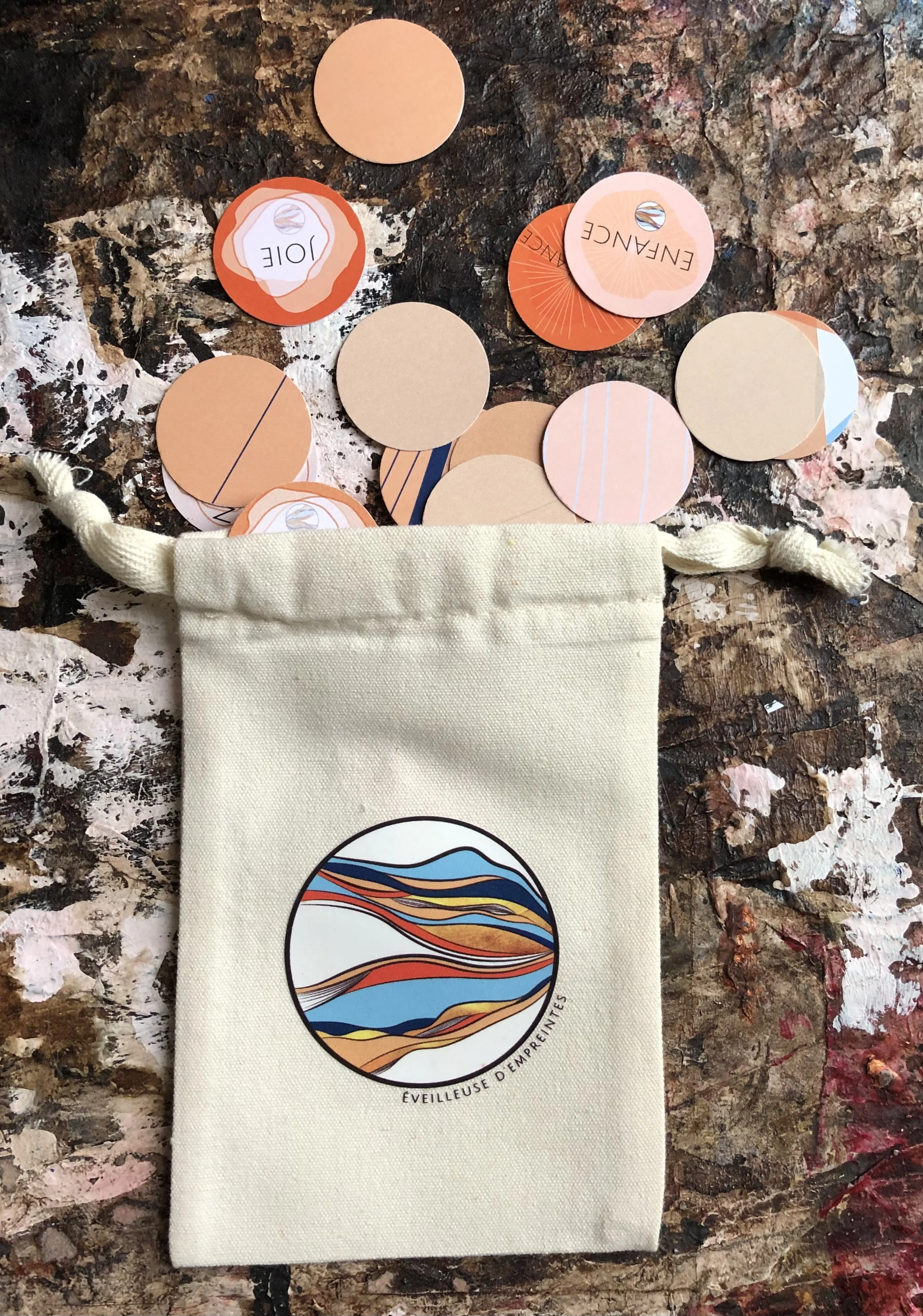30 Mocarons série Printemps + petit pochon 🌼