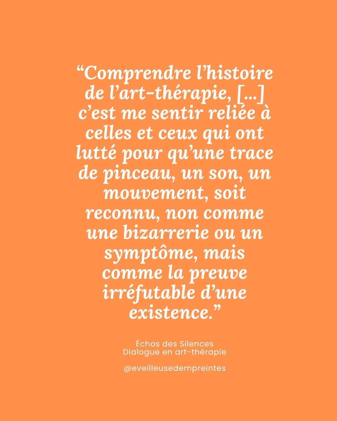 COMPRENDRE L'HISTOIRE DE L'ART-TH&Eacute;RAPIE ✨

Dans mon livre, j'aborde une partie de l'histoire de l'art-th&eacute;rapie &amp; mentionne celles &amp; ceux qui l'ont r&eacute;v&eacute;l&eacute;, impl&eacute;ment&eacute; &amp; propos&eacute; au mon