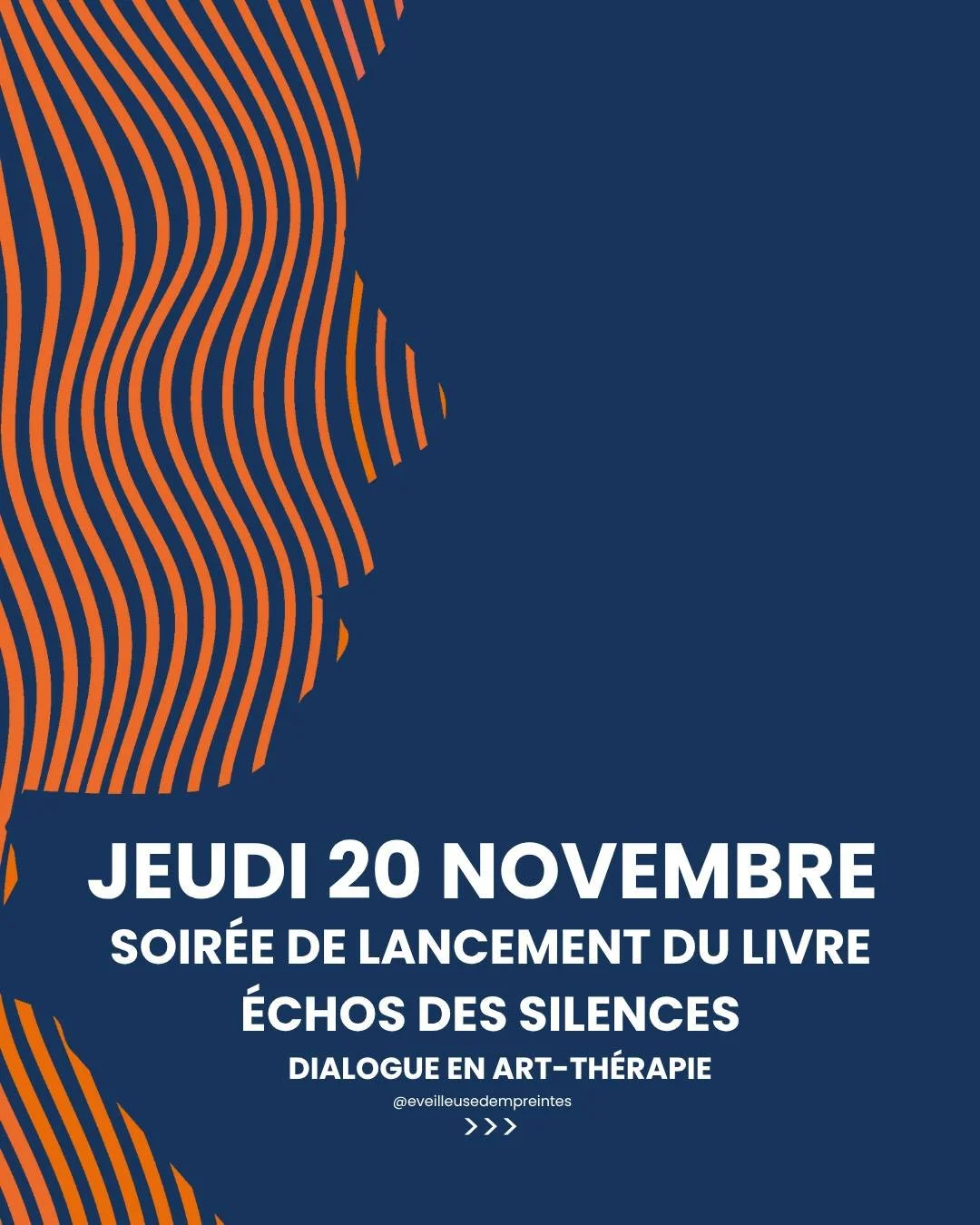 ✨ &quot;&Eacute;chos des Silences : Dialogue en art-th&eacute;rapie&quot;, les inscriptions pour la soir&eacute;e de lancement sont ouvertes ! ✨

Je suis ravie de t'annoncer la soir&eacute;e de lancement de mon livre, &quot;&Eacute;chos des Silences 
