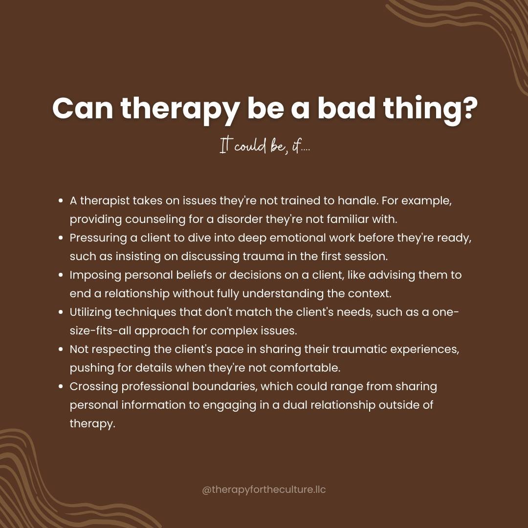 Therapy is a powerful tool for healing, but it must be conducted ethically and with cultural competence. For the BIPOC community, it&rsquo;s crucial to honor the cultural narratives, as the process can be harmful if their experiences aren't understoo