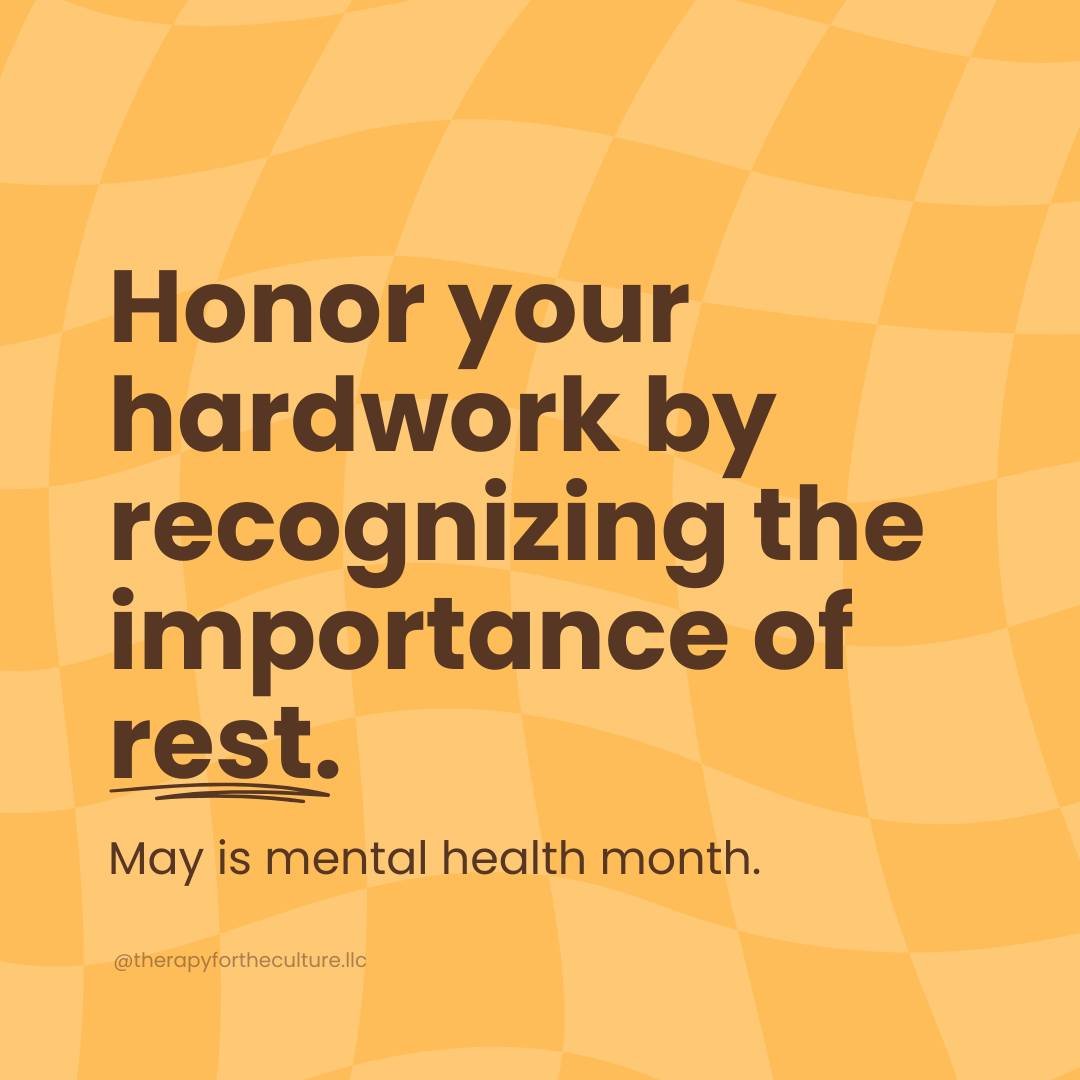 It's that time of the year again 🧡

During this Mental Health Awareness Month, let's honor our hard work and acknowledge the need for rest. Taking time to recharge is essential for mental health and maintains our capacity to face daily challenges ef