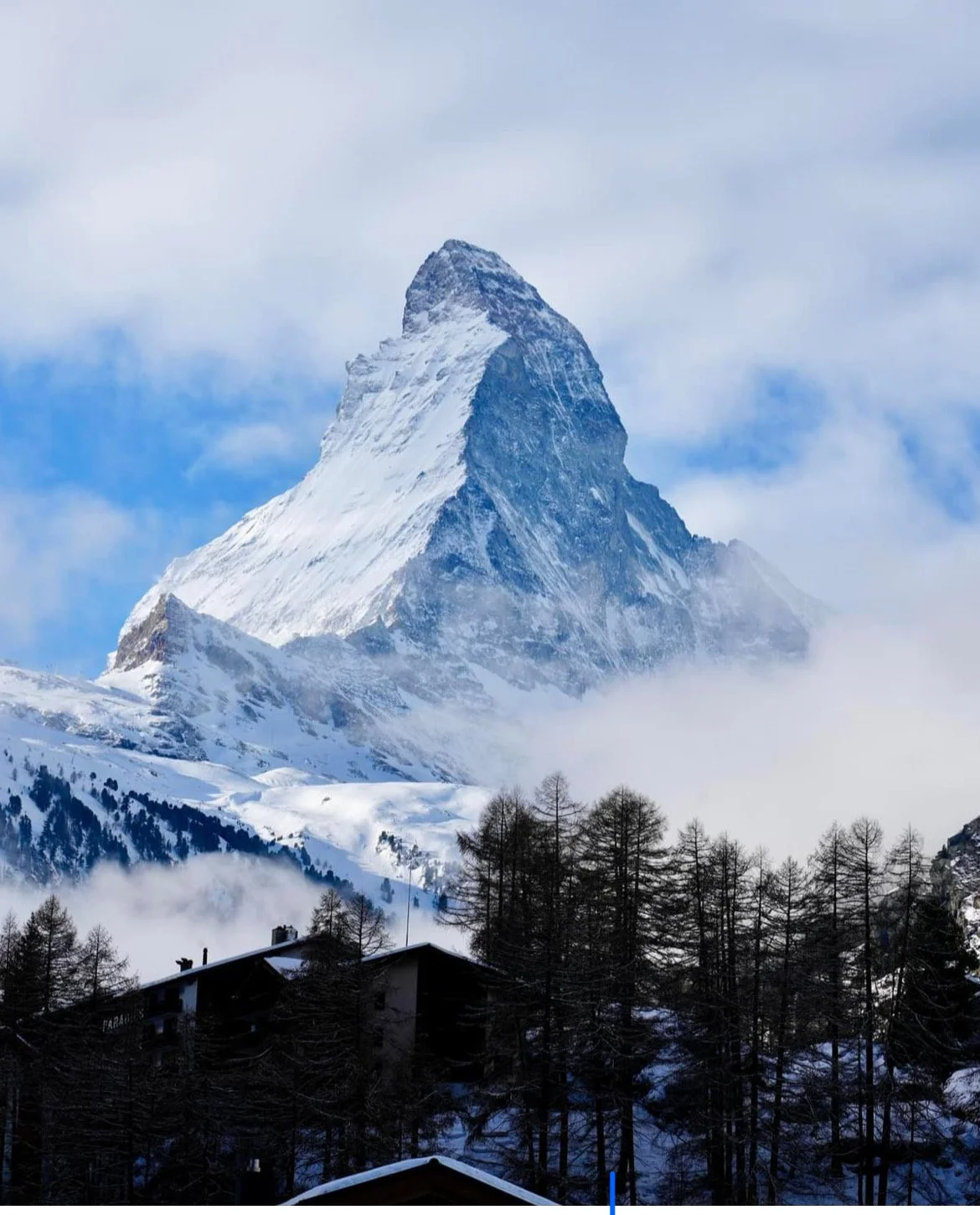 famous mountain, Matterhorn in Zermatt , switzerland