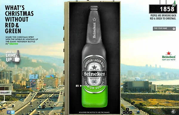 Heineken - Light up Christmas