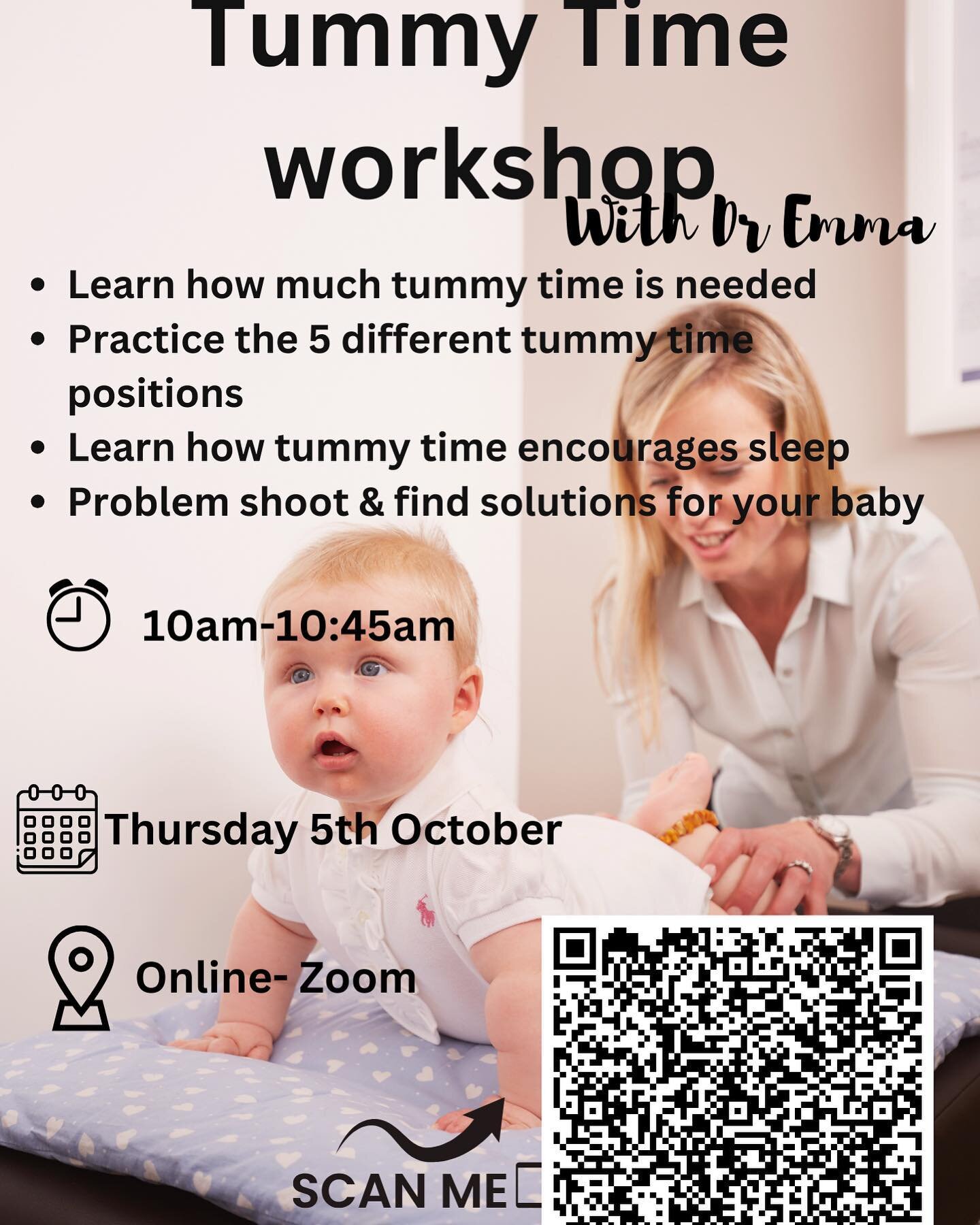 Come and join me online this Thursday- for Tummy Time. All you need is:

✔️A mat 
✔️A rattle
✔️A pregnancy ball if you have one.

Link is in the bio 

#tummytime #4thtrimester #postnatal #mumsoflondon #battersea #northcoteroad #chiropractic #babies #