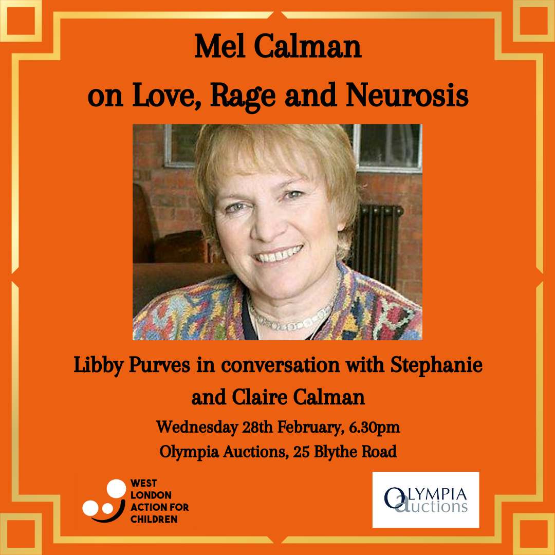 'Mel Calman on Love, Rage and Neurosis’: Libby Purves in conversation with Stephanie and Claire Calman