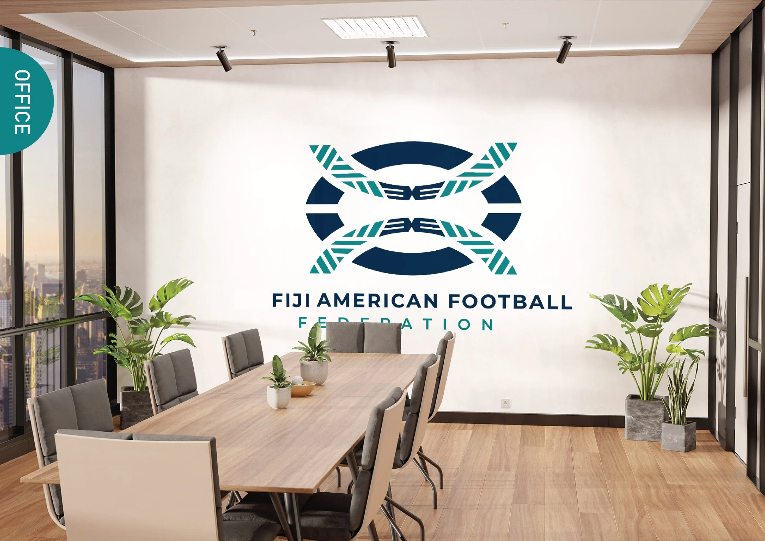 THE FIJI AMERICAN FOOTBALL FEDARATION LOGO