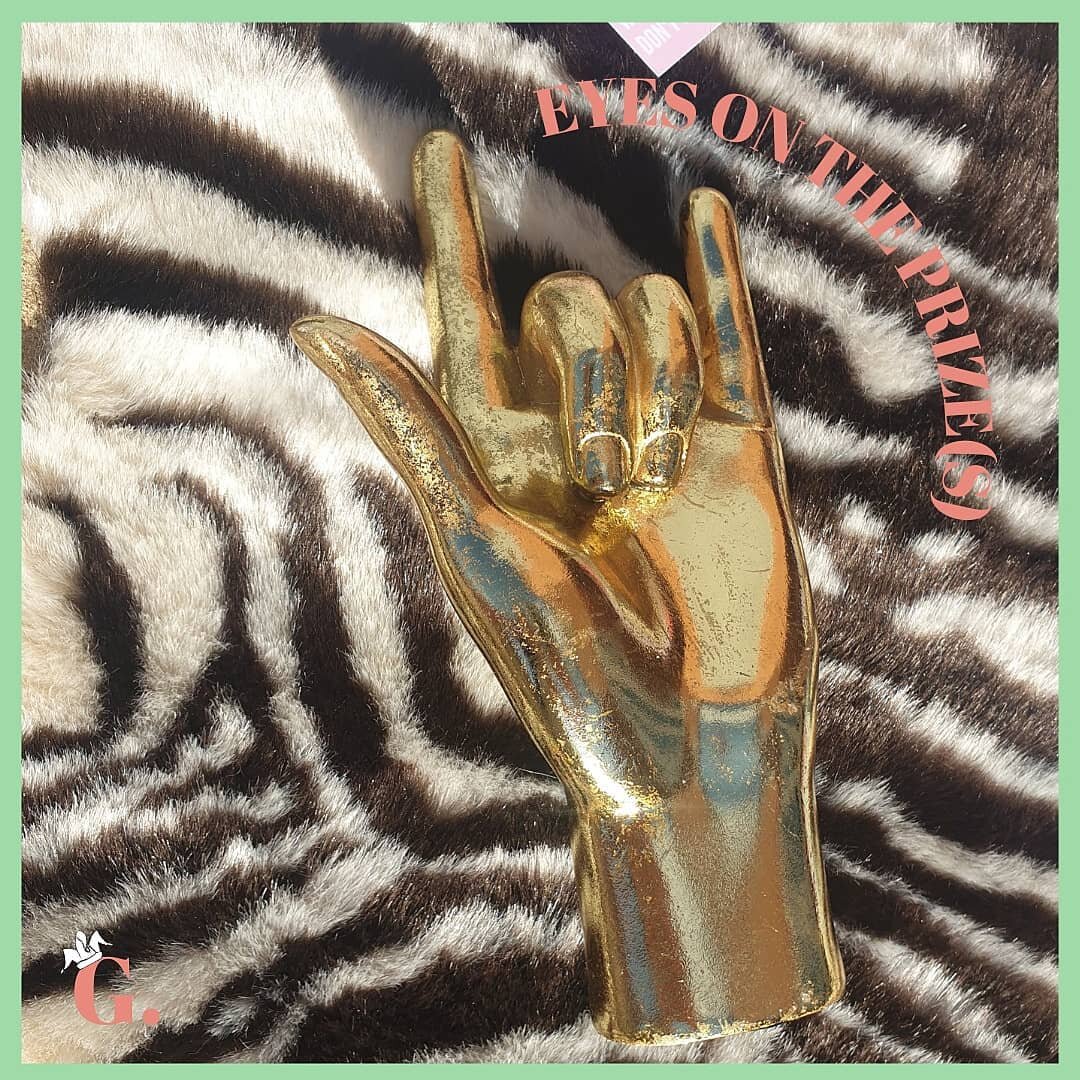 💫EYES ON THE PRIZE(S)💫

More info on what YOU could win by entering our April Fools competition.. 

🤘AUDENZA GOLD 'ROCK ON' HAND:
- Audenza is a family run (mother and daughters) homeware shop for the 'fabulous &amp; fearless'. They're all about e
