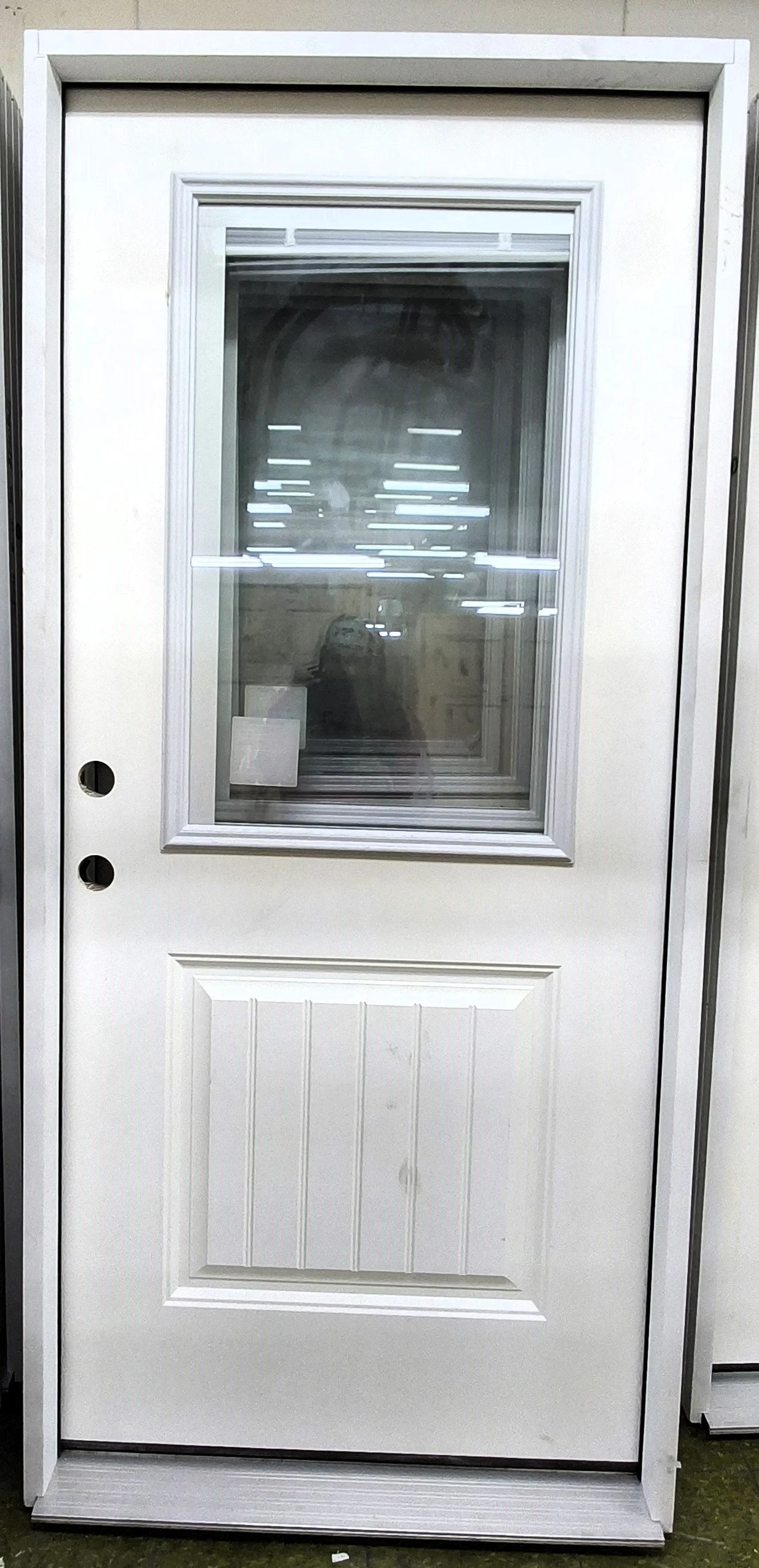 Exterior Door B-Grade Half Miniblind