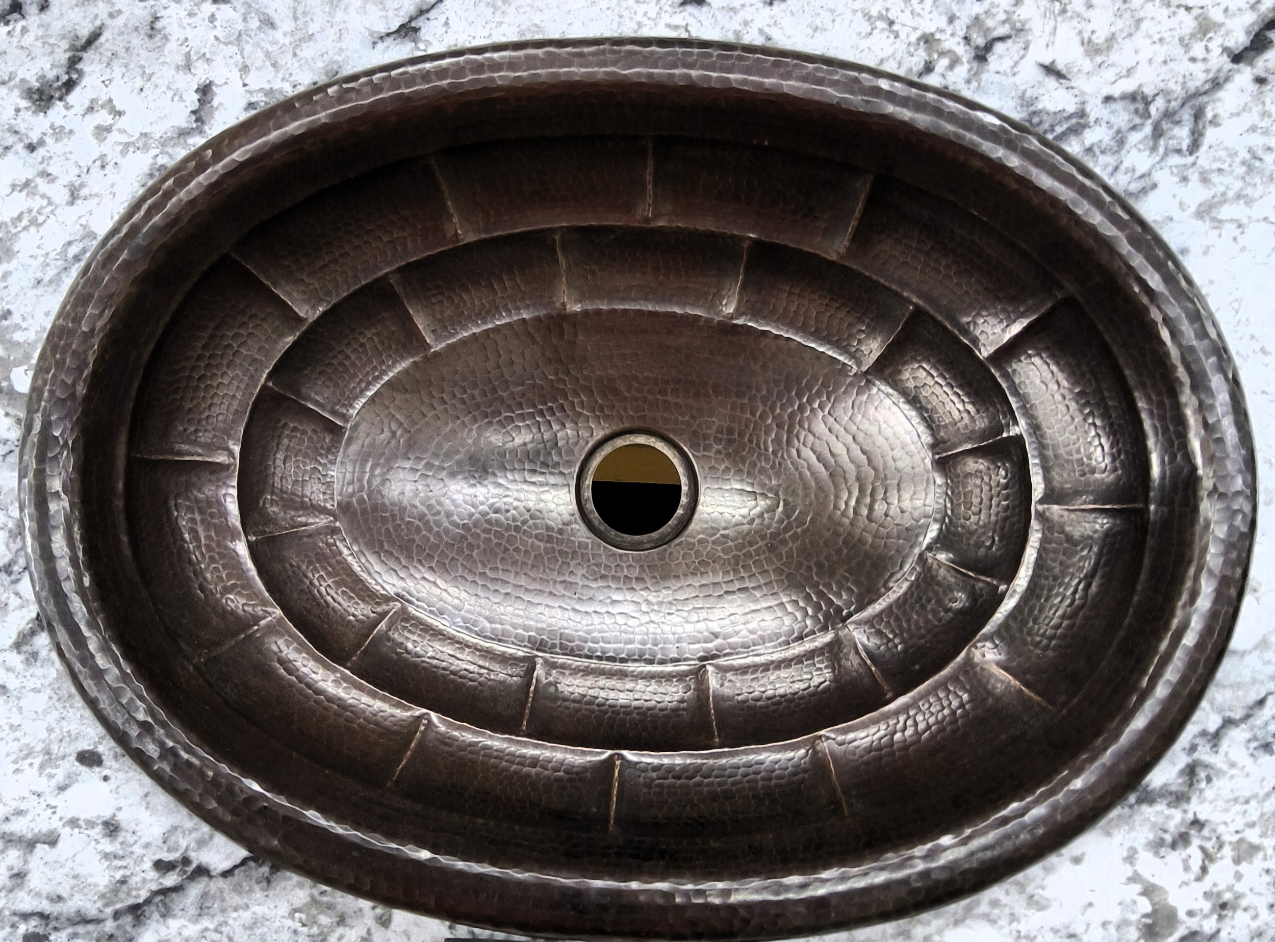 Copper Turtle Shell Drop-In Sink