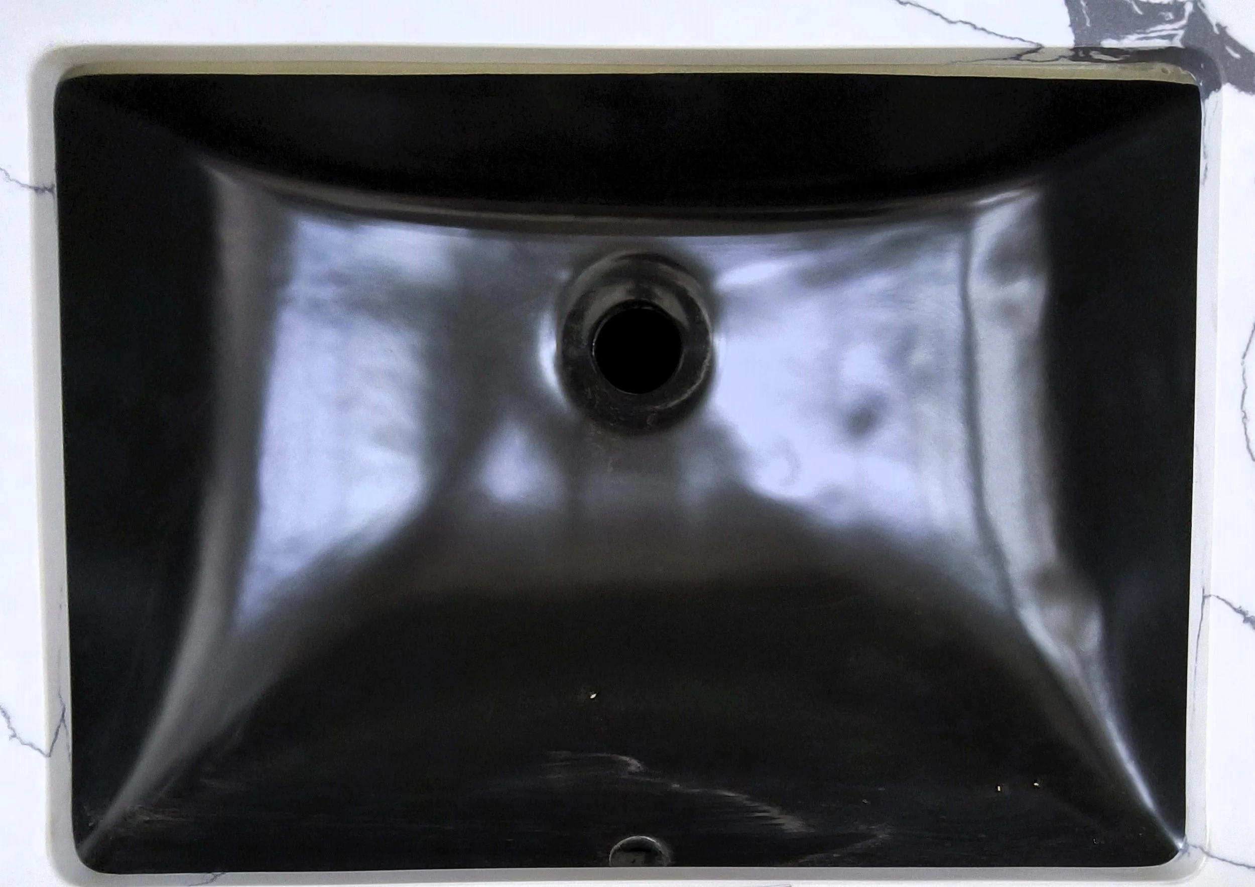 Matte Black Square Vanity Undermount