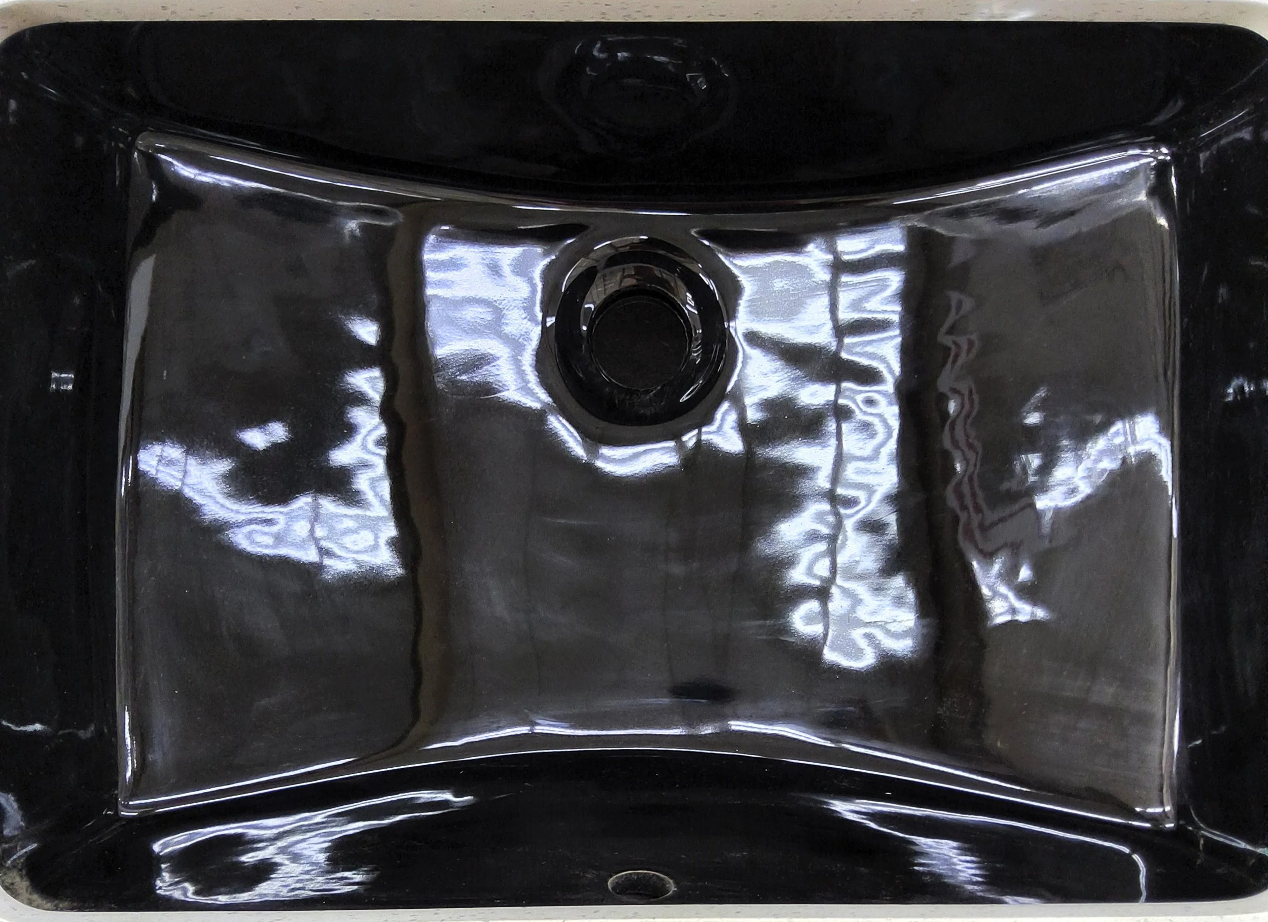 Black Square Vanity Undermount