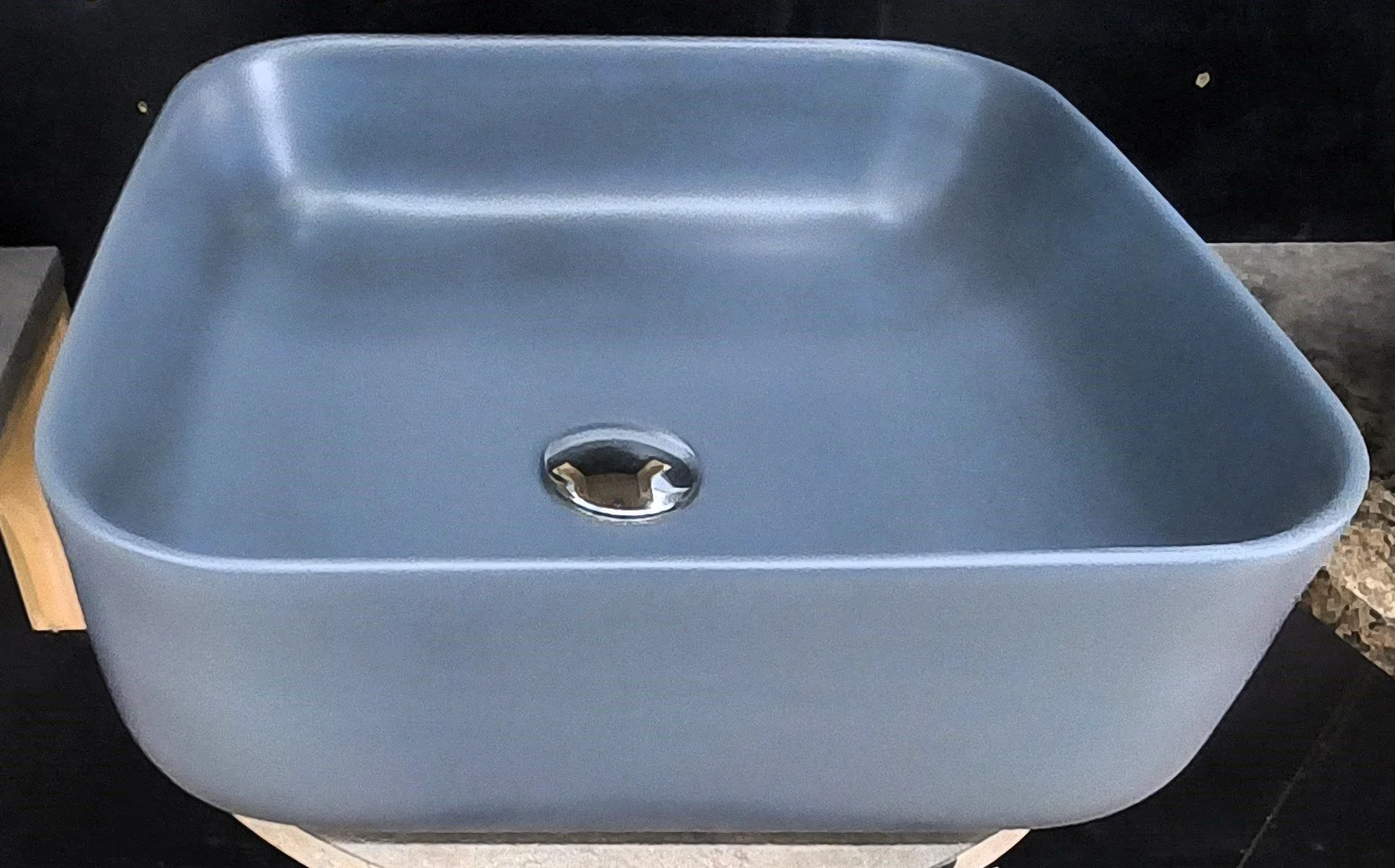 Grey Ceramic Vessel Sink