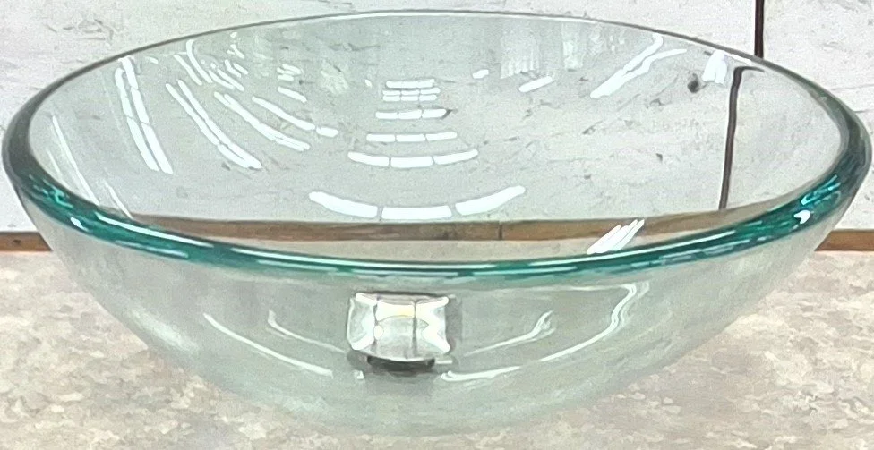 Clear Glass Bowl Vessel Sink
