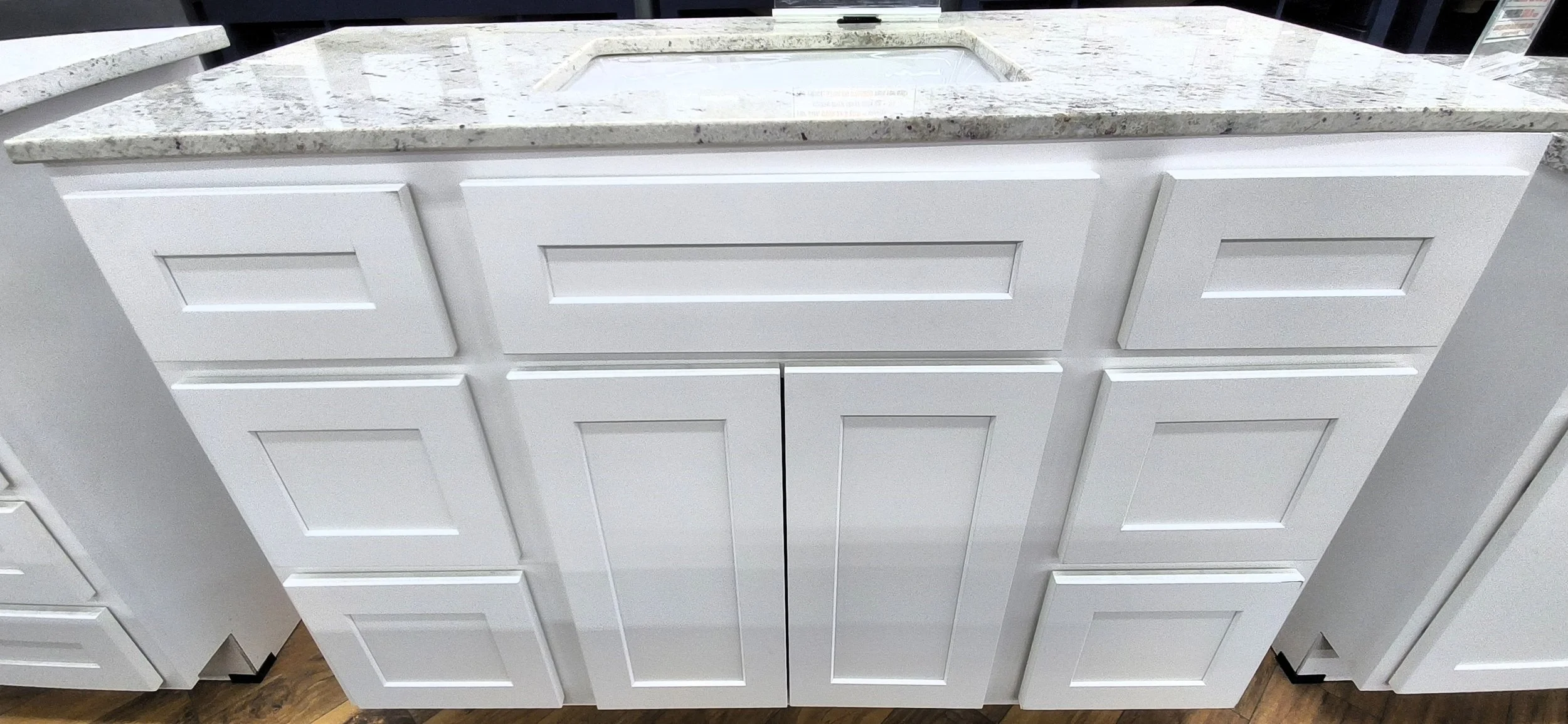G-Town White VBE Finished Vanity