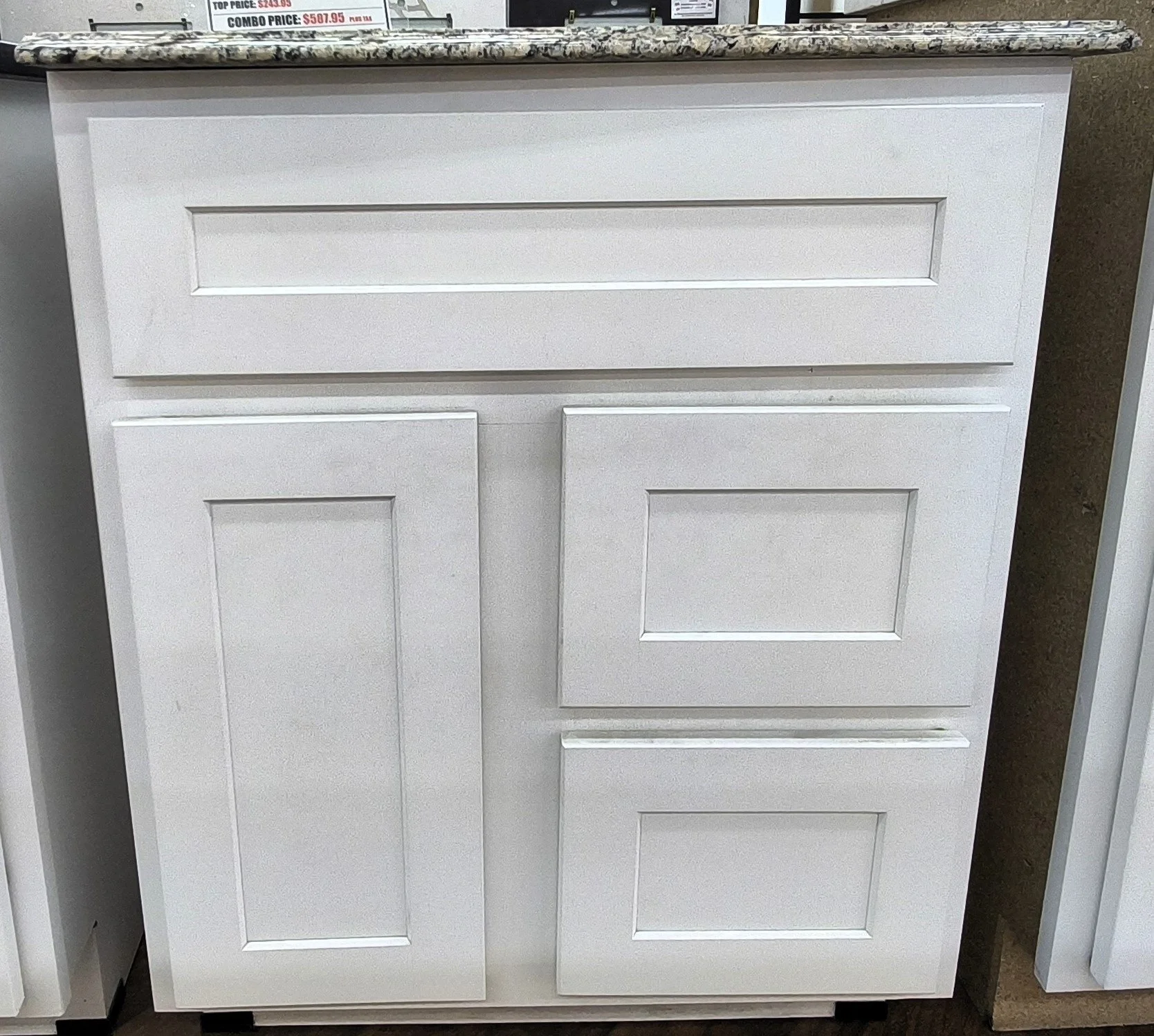 G-Town White VBR Finished Vanity Short