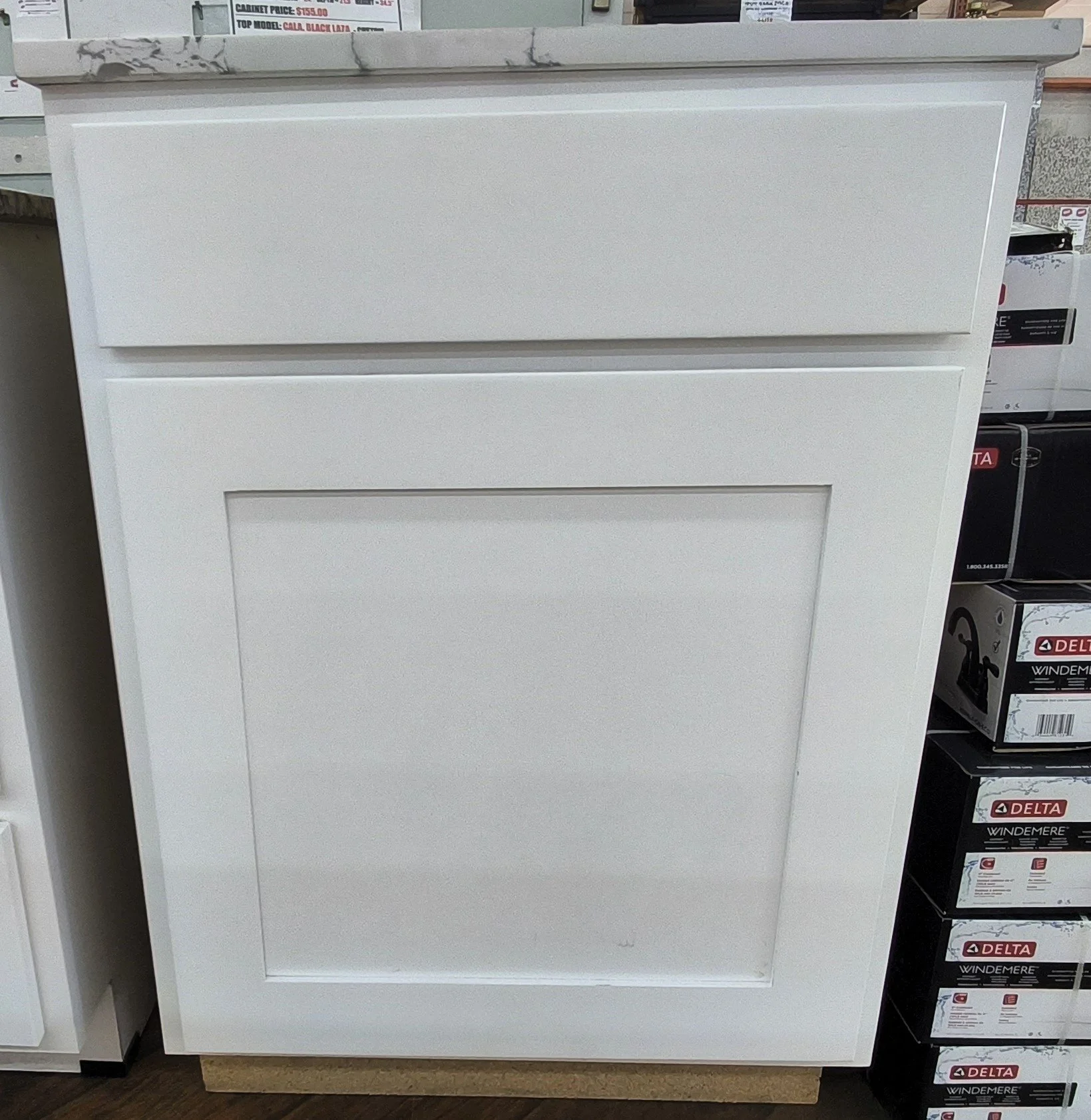 KCI Shaker White VSB Finished Vanity 