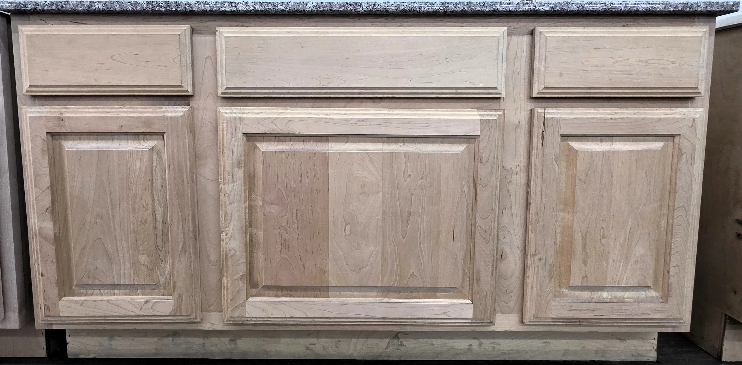 KCI Raised Panel Maple Unfinished Vanity