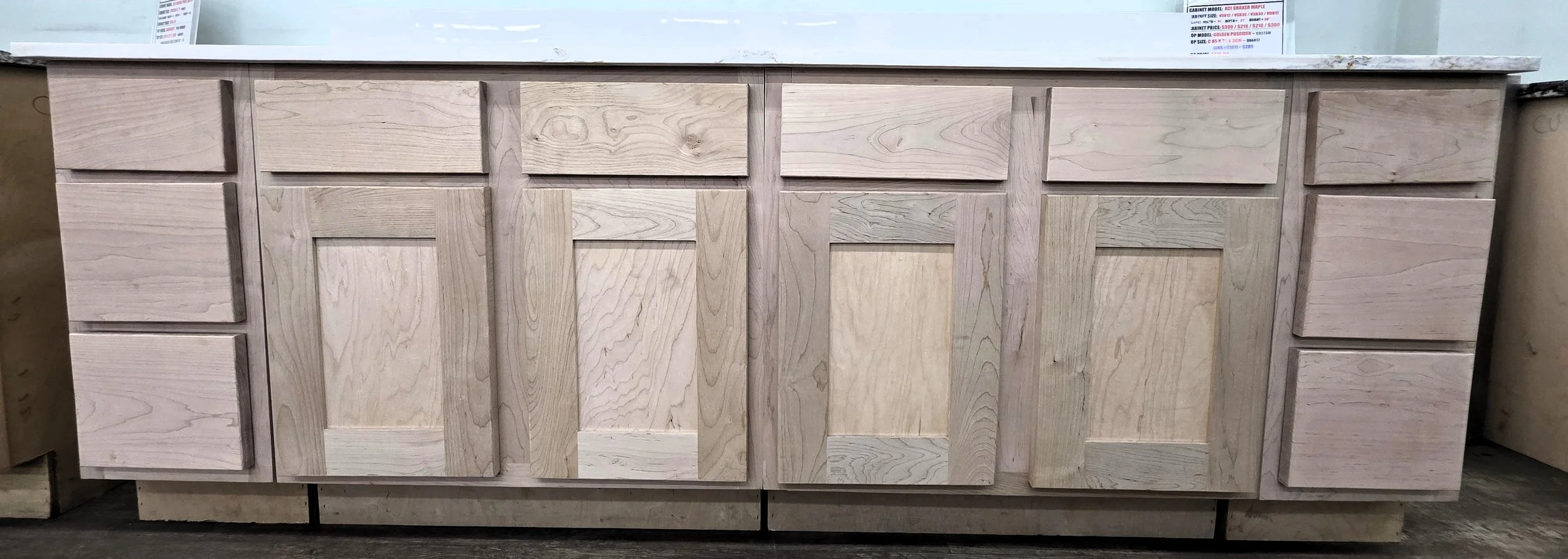 KCI Shaker Maple VBS Unfinished Cabinet  