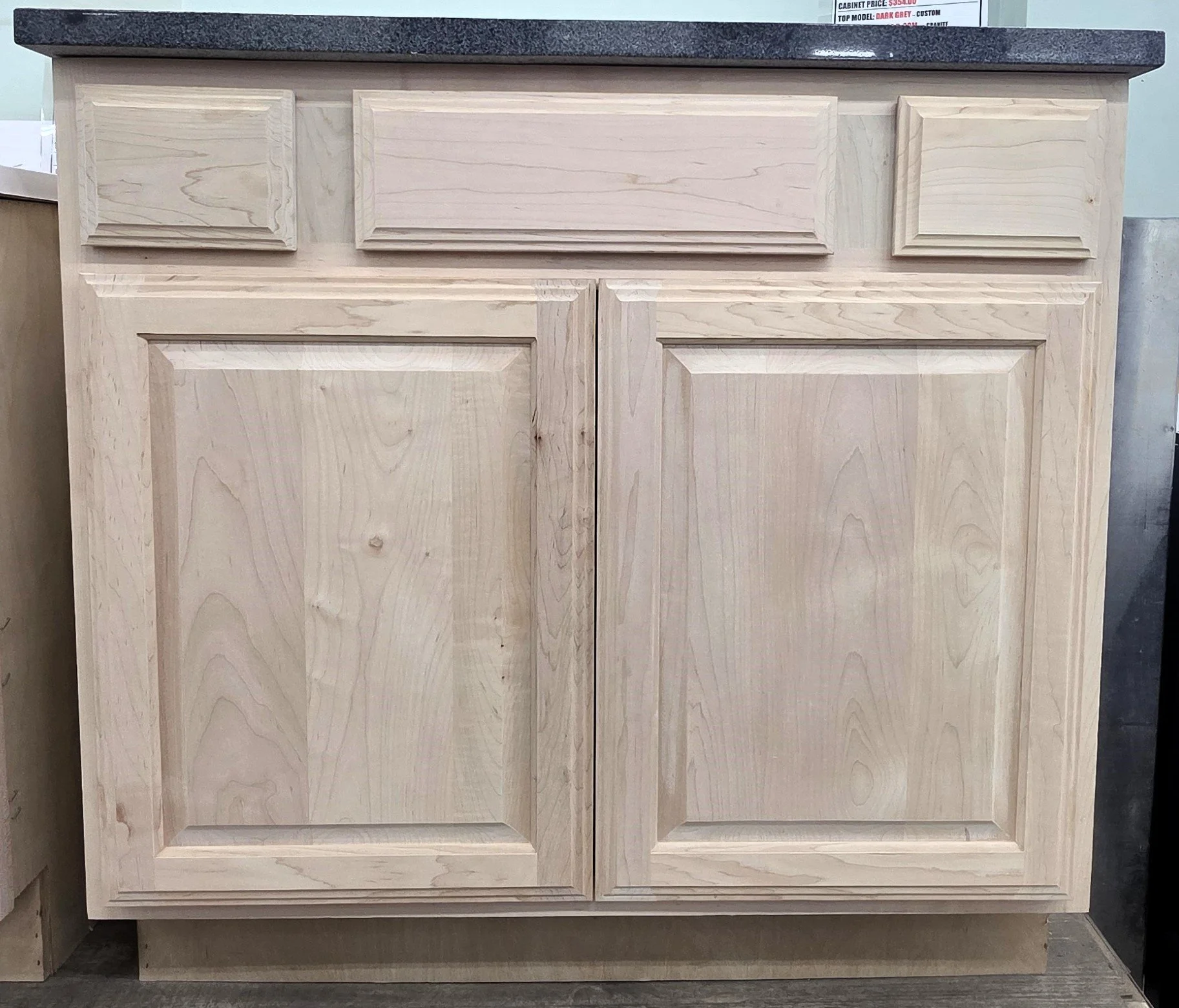 KCI Raised Panel Maple CVSB Tall Unfinished Vanity