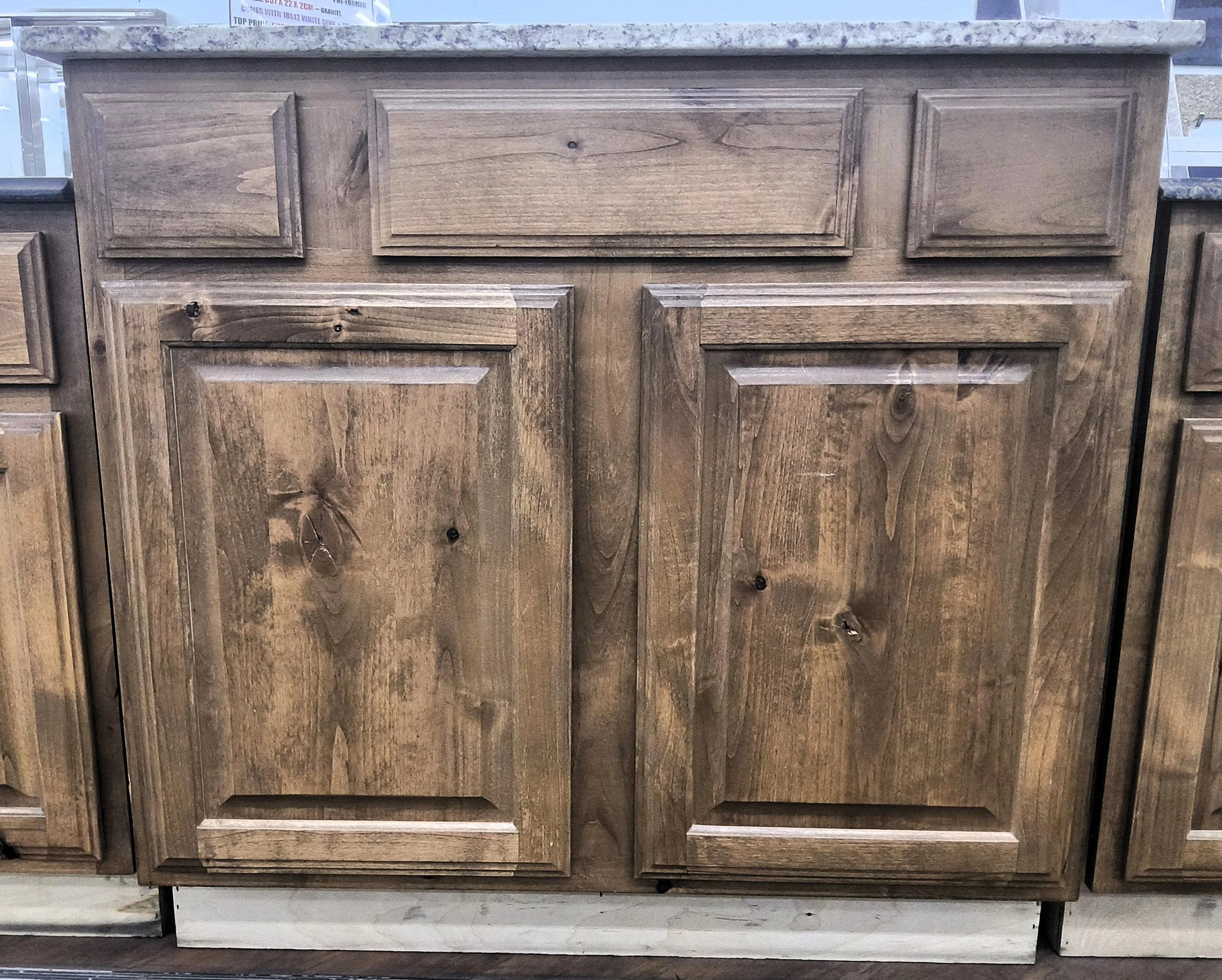 KCI Golden Harvest Stained CVSB Tall Unfinished Vanity