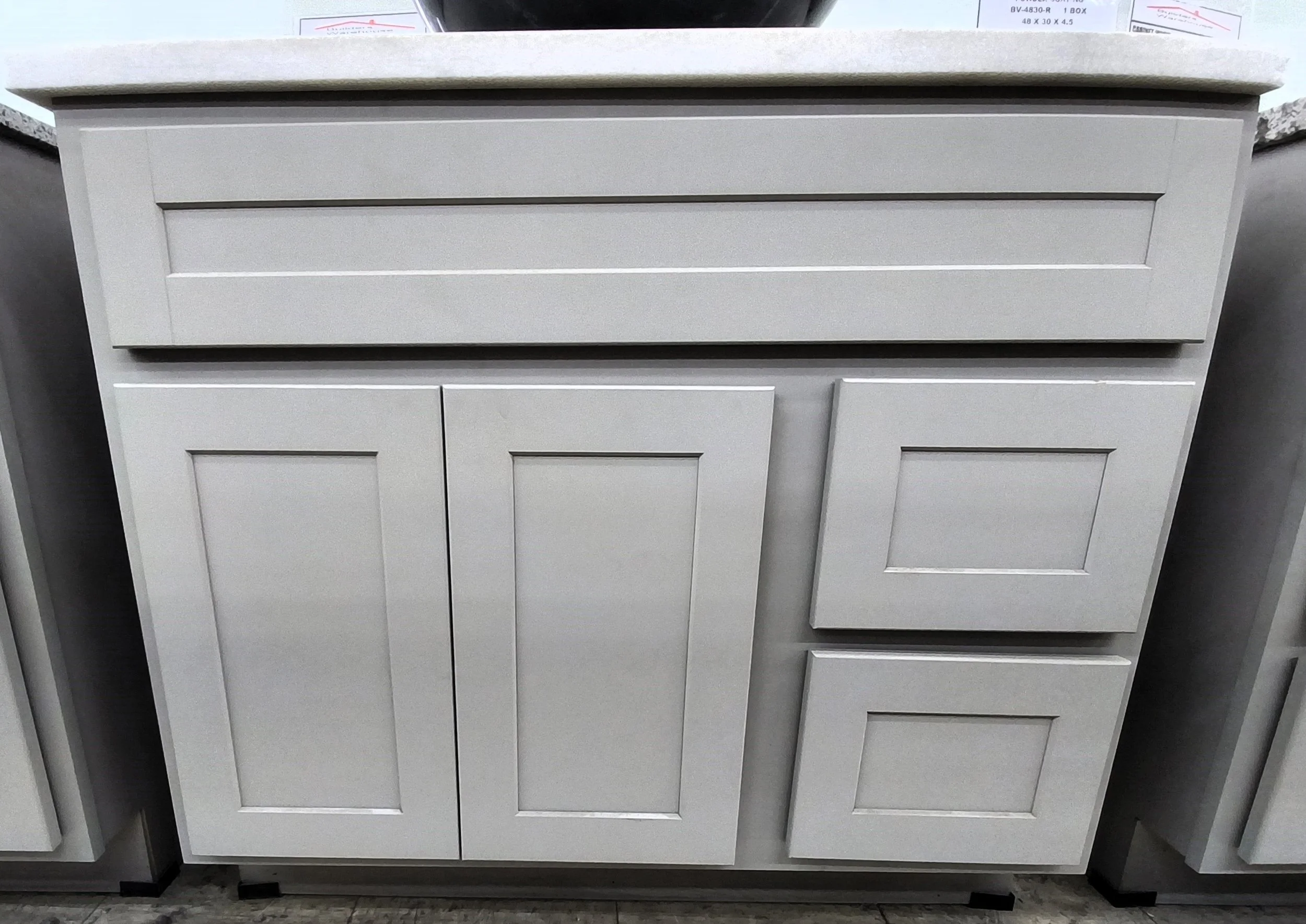 G-Town Limestone VBL Short Finished Vanity