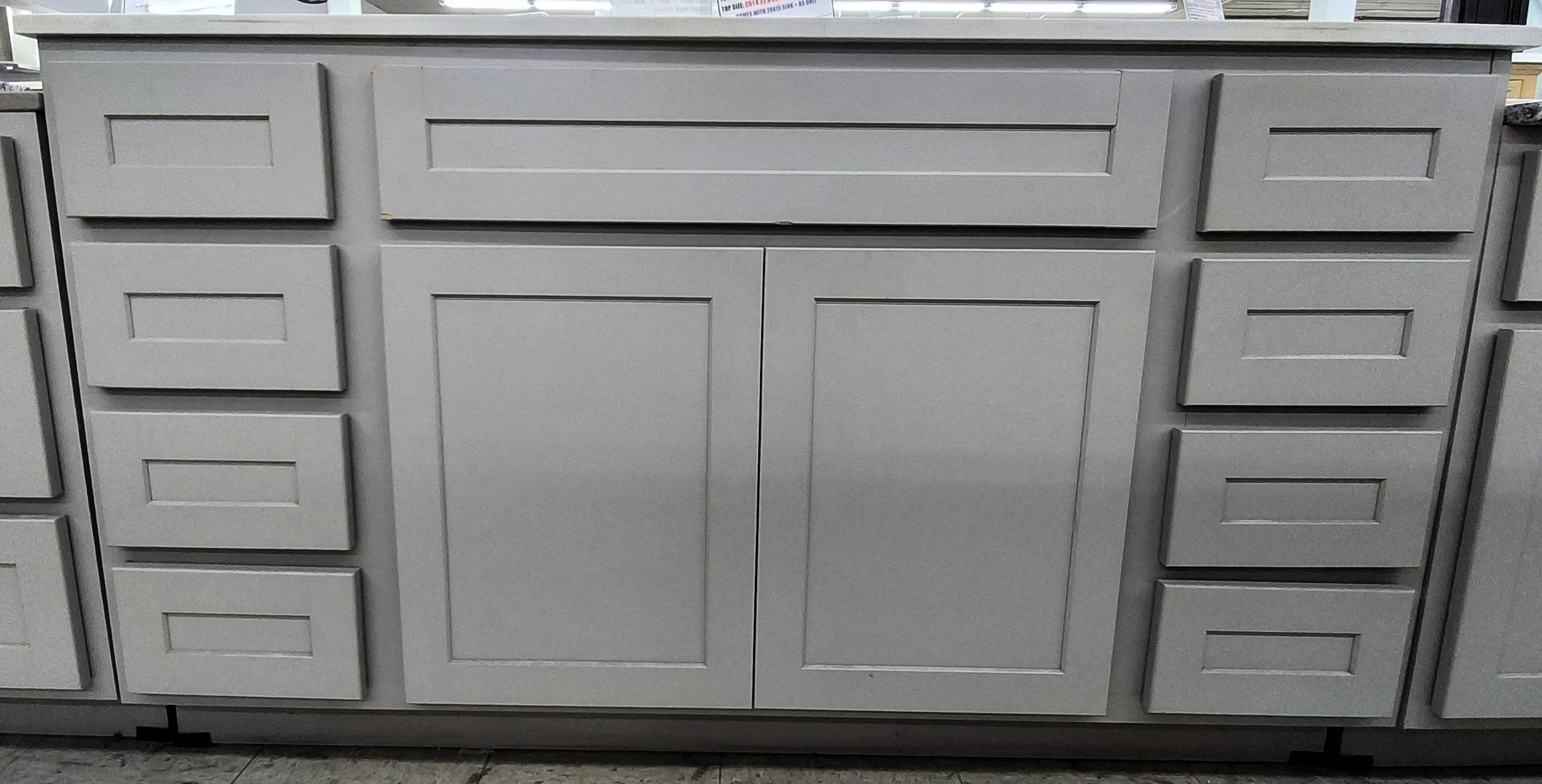 G-Town Limestone VSE Tall Finished Vanity