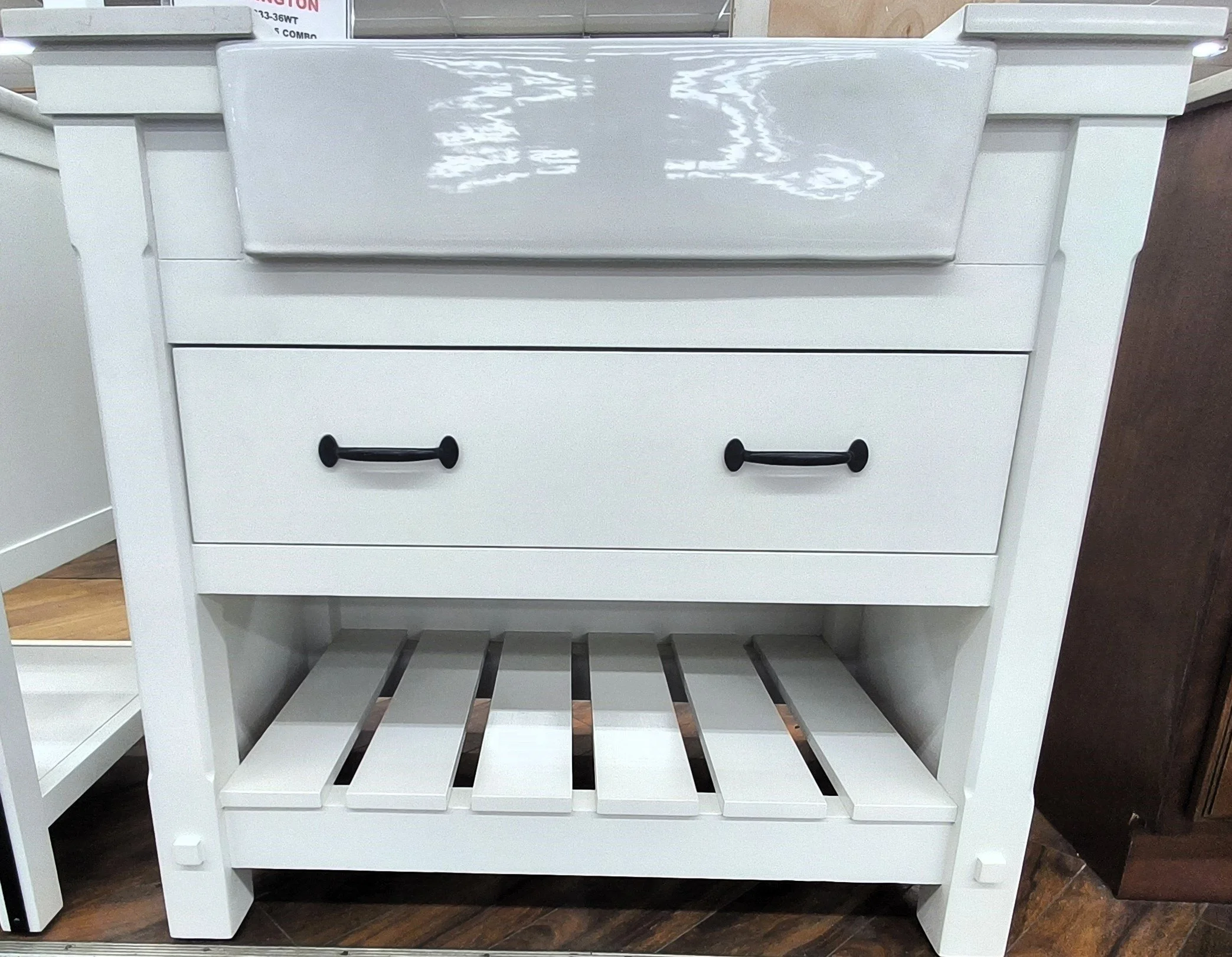 White Farmington HT9312 Combo Vanity