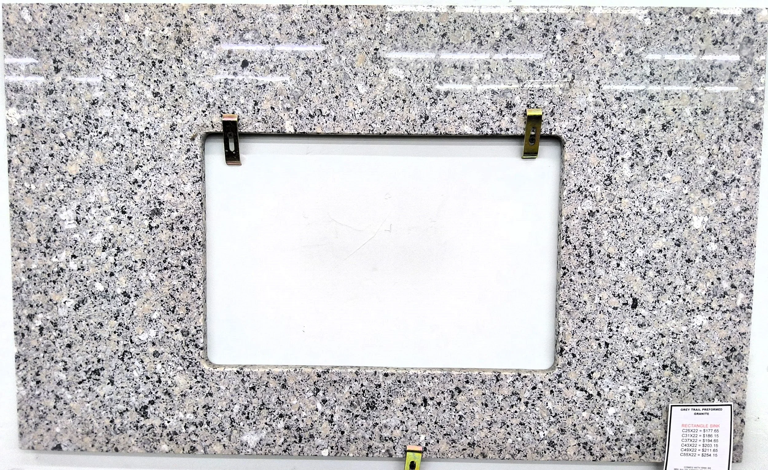 Grey Trail Rectangle Sink