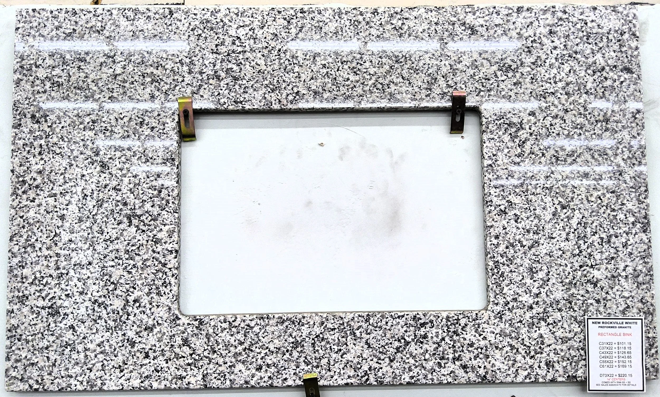 New Rockville White Rectangle Sink 