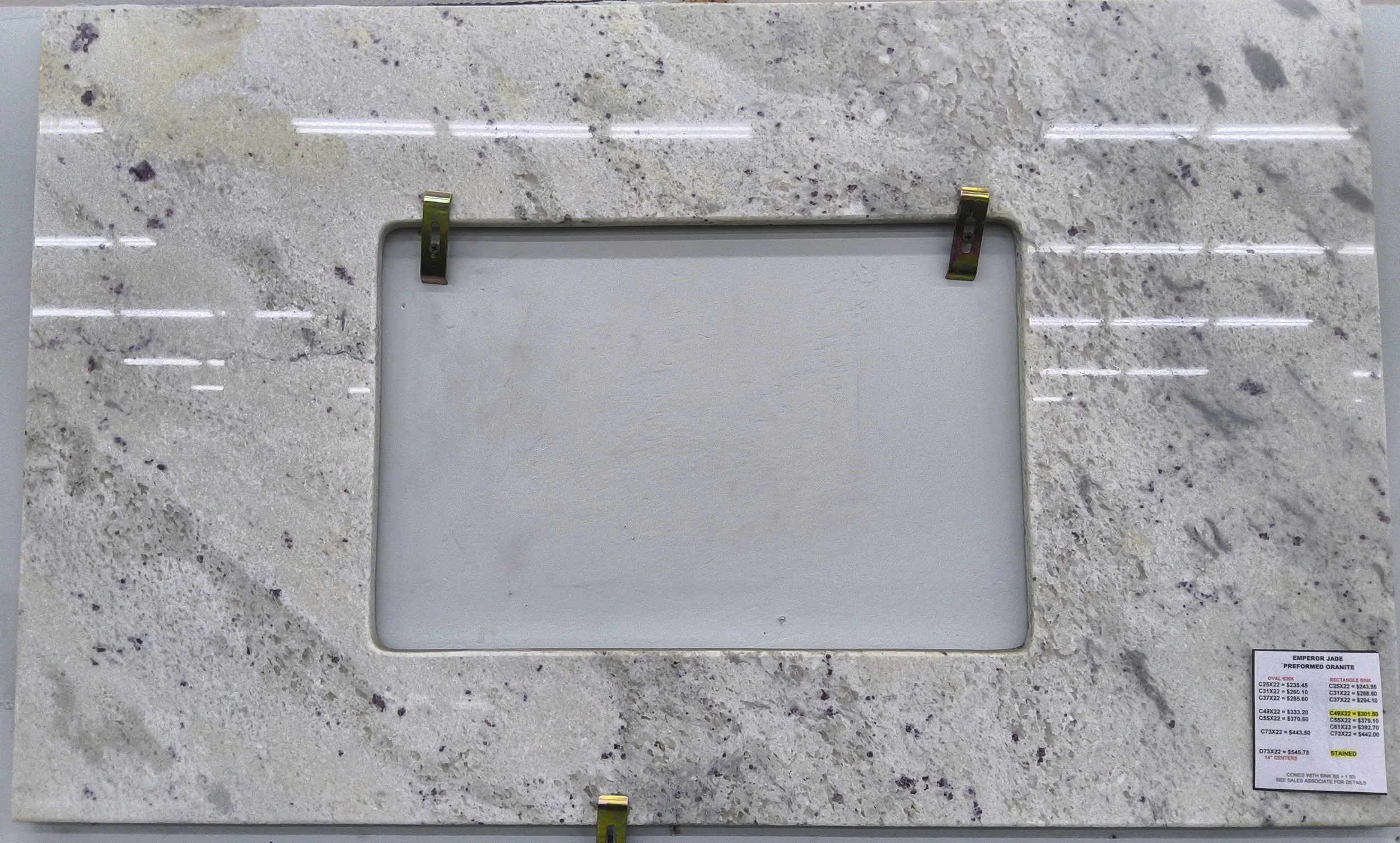 Emperor Jade Rectangle &amp; Oval Sink