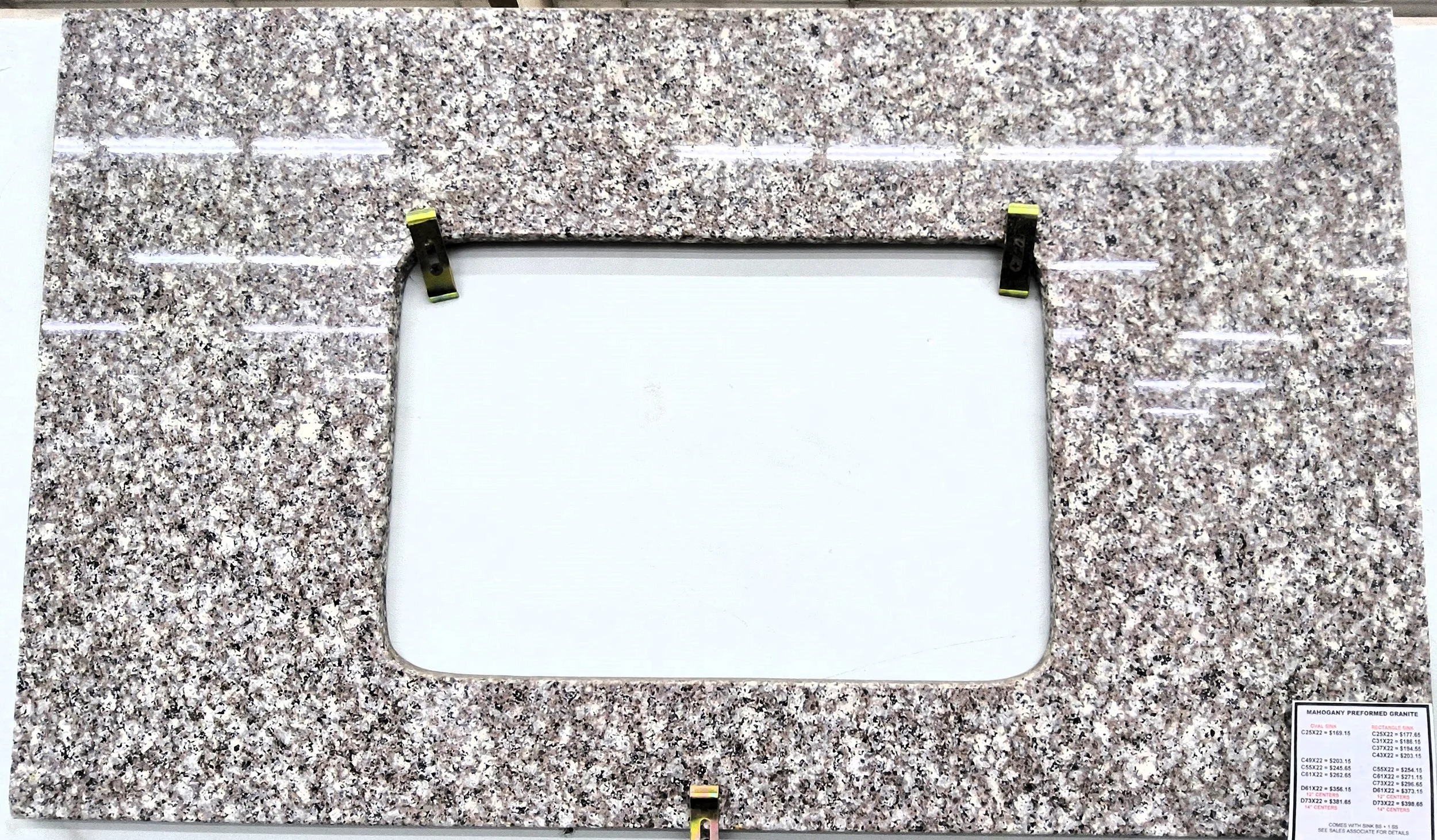 Mahogany Rectangle &amp; Oval Sink