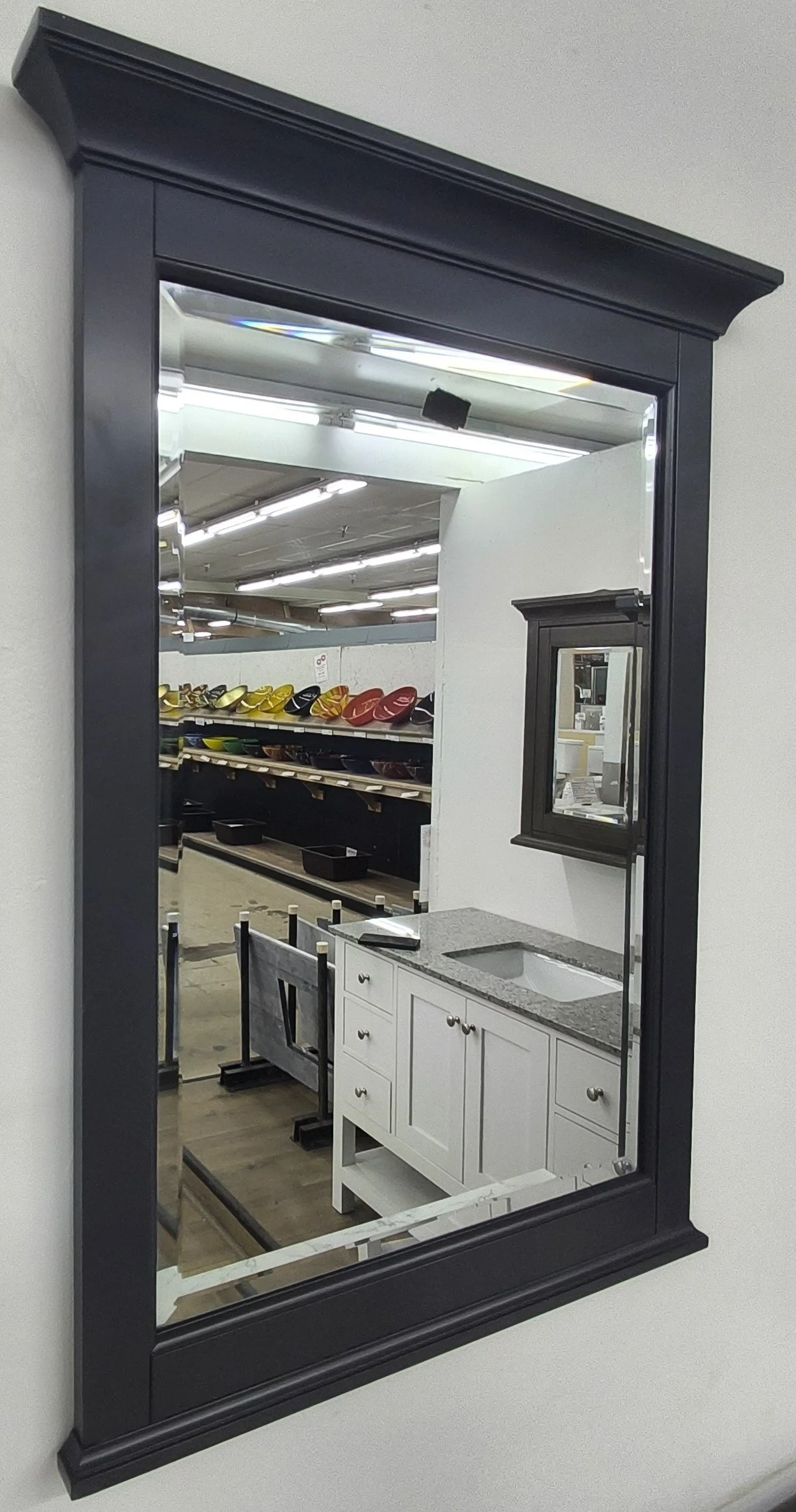 Harbor Blue Aurafine Finished  Mirror