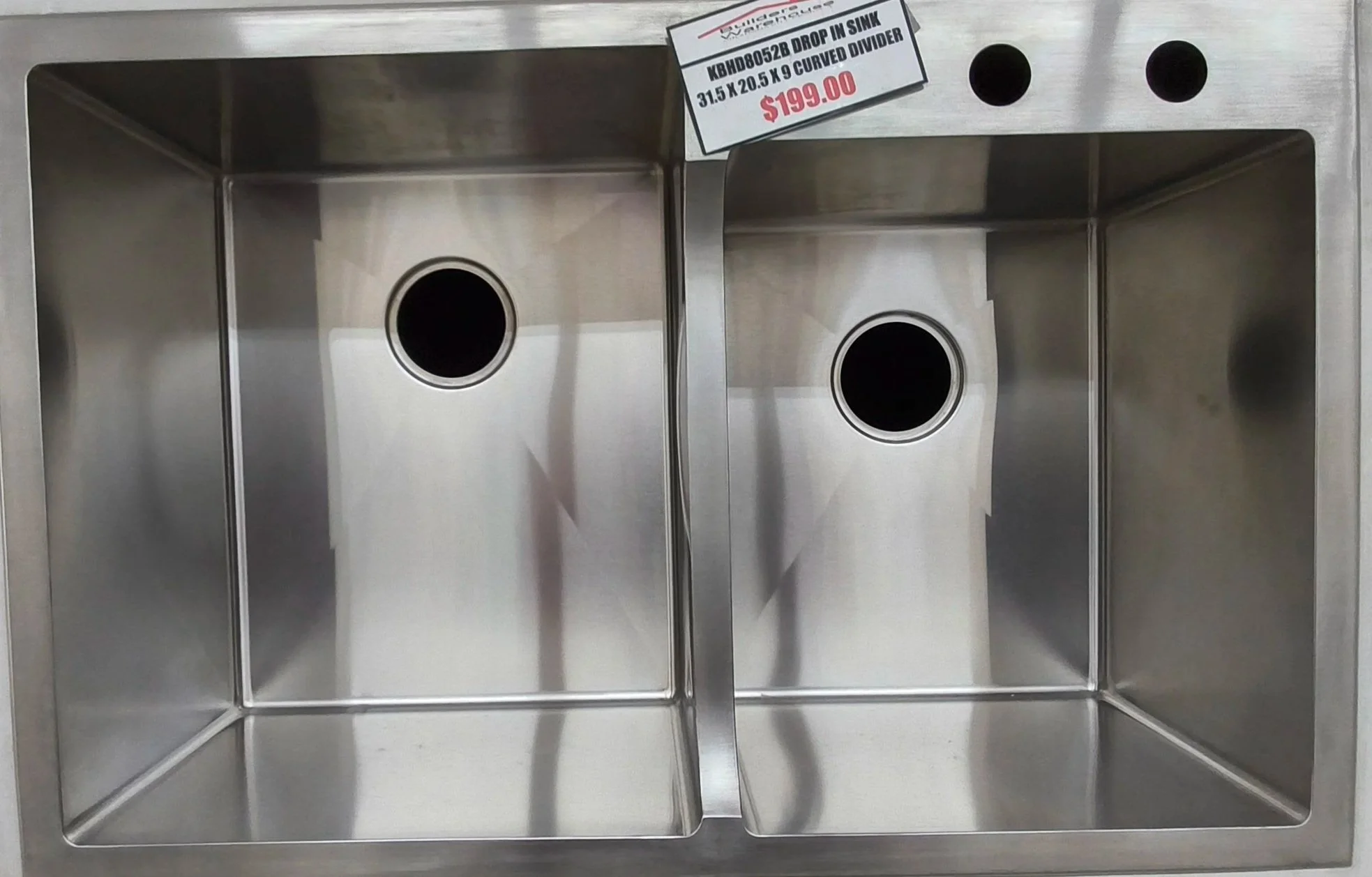 KBHD8052B Drop-in Stainless Steele Sink 