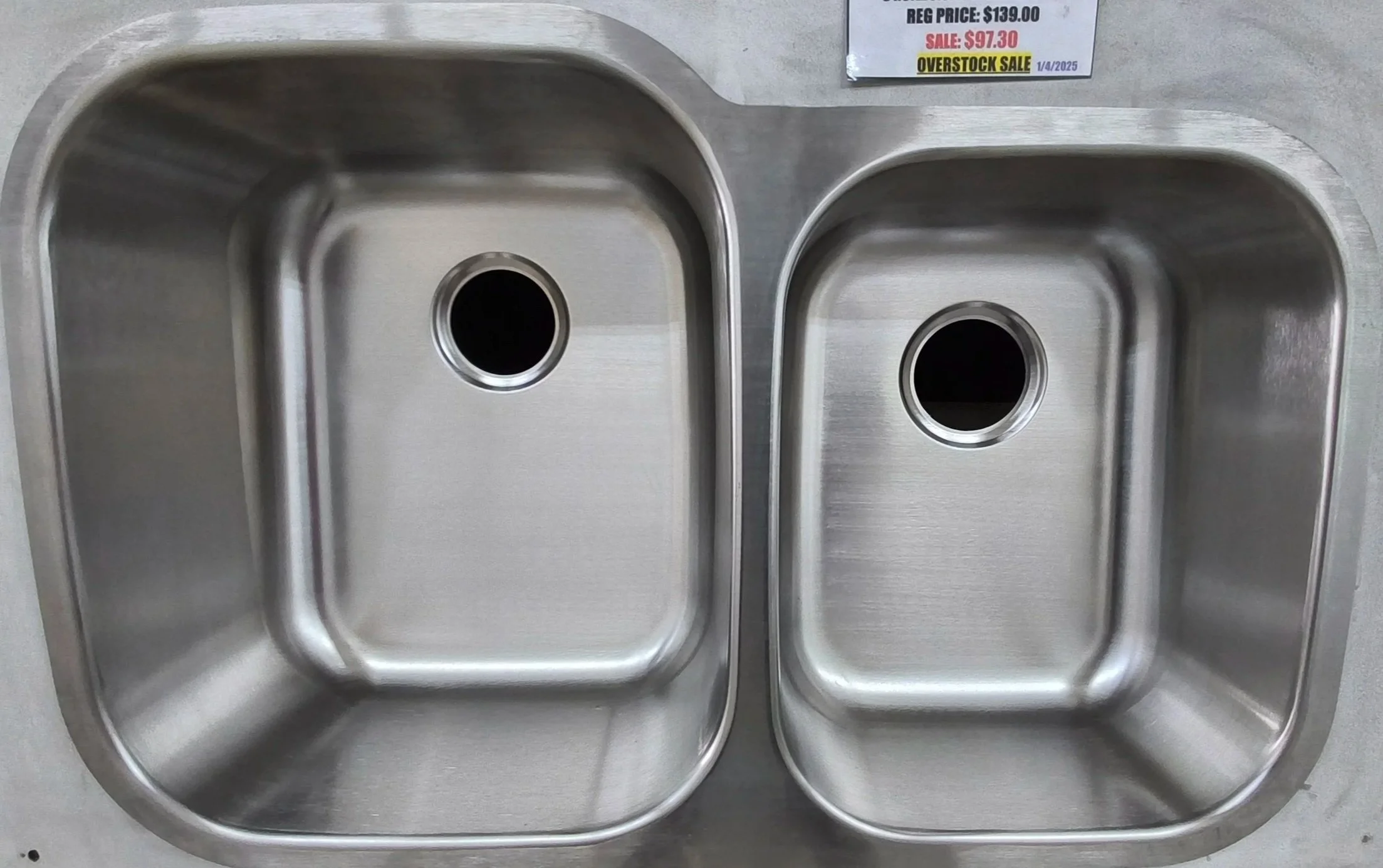 #2 Stainless Steele Undermount Sink 60/40