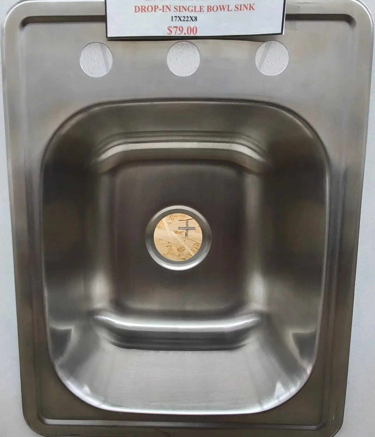 Large Bar Stainless Steele Drop-in Sink
