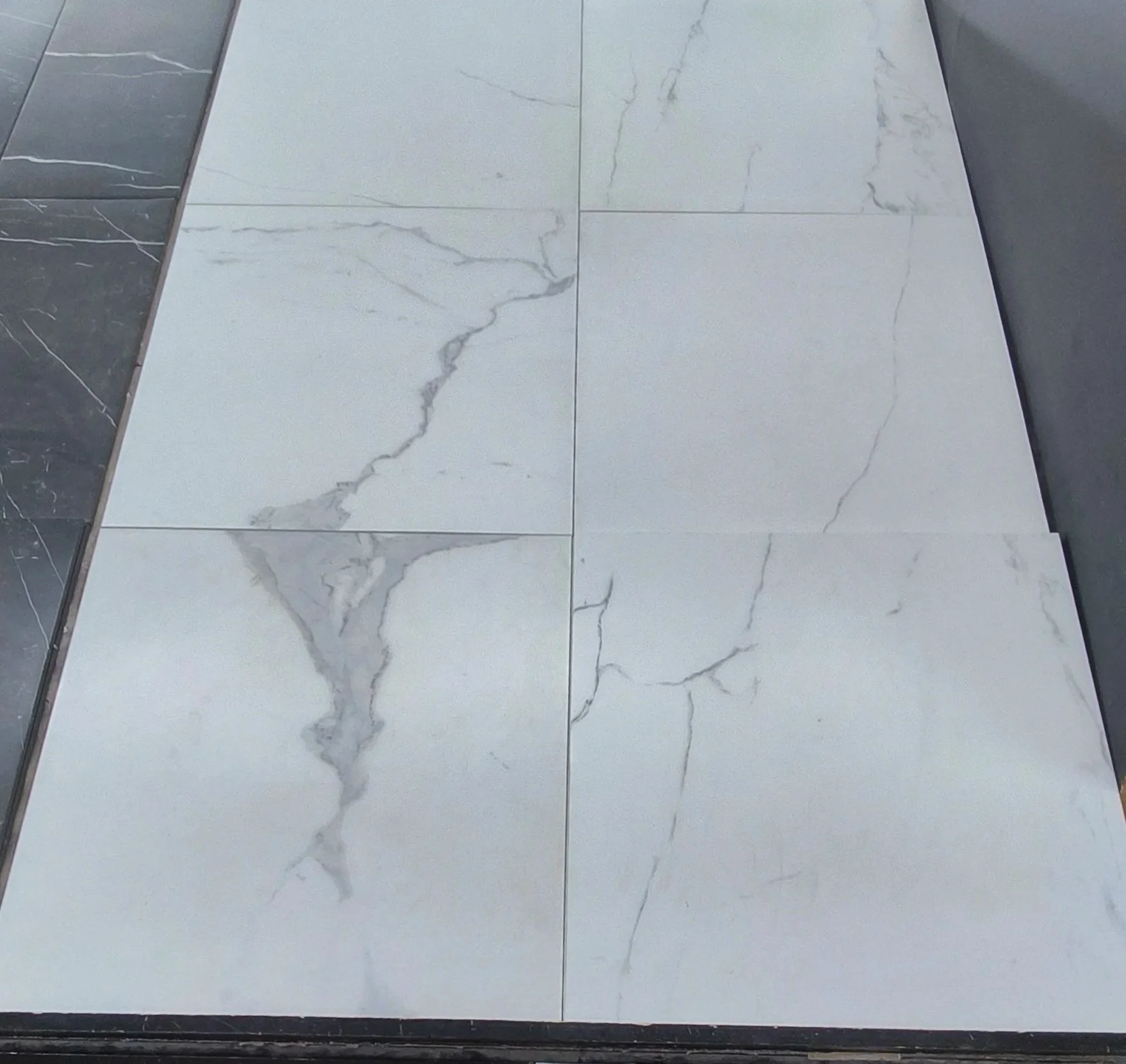 Luxury Calacatta Rec Grade-B Porcelain Flooring