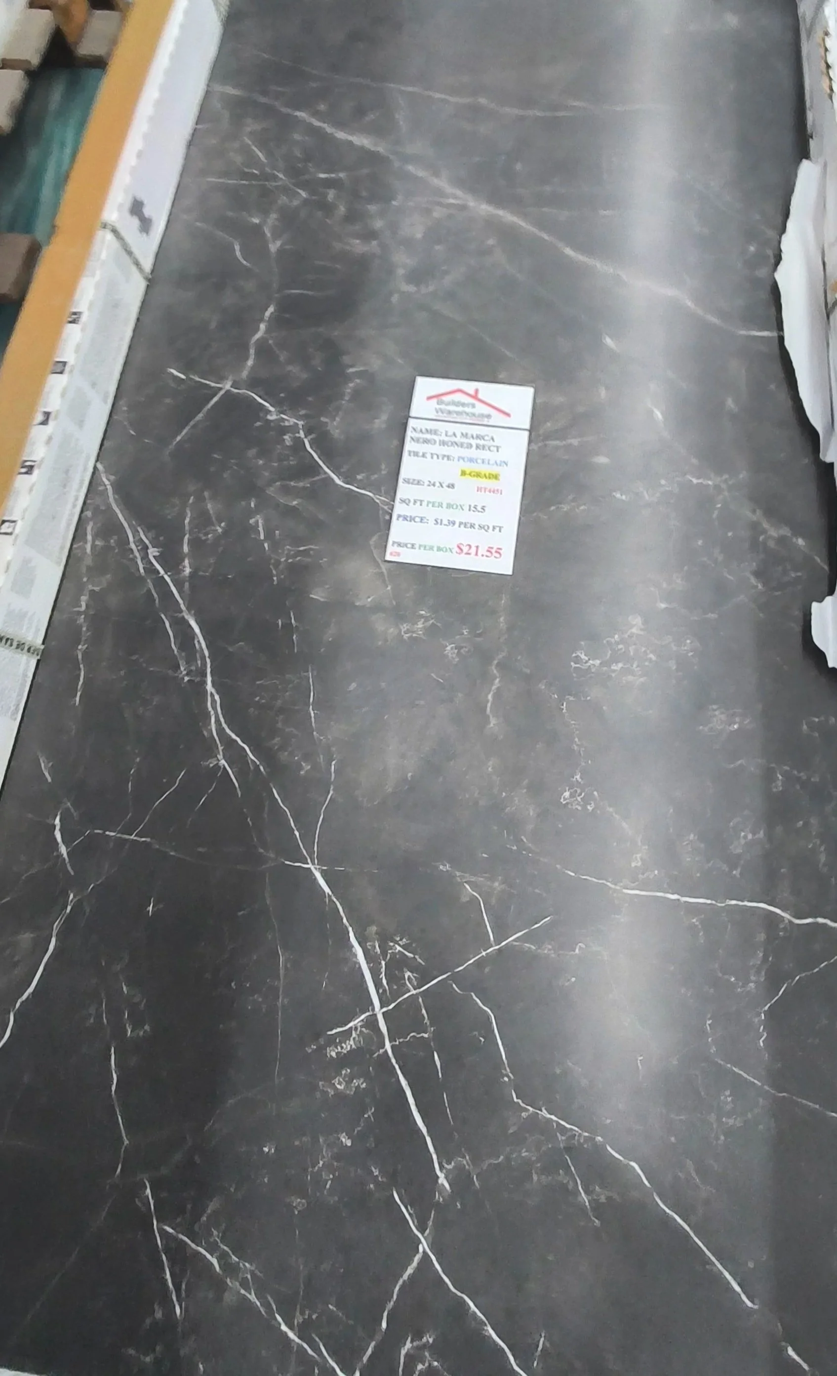 La Marca Nero Honed Rect Grade-B Porcelain Flooring