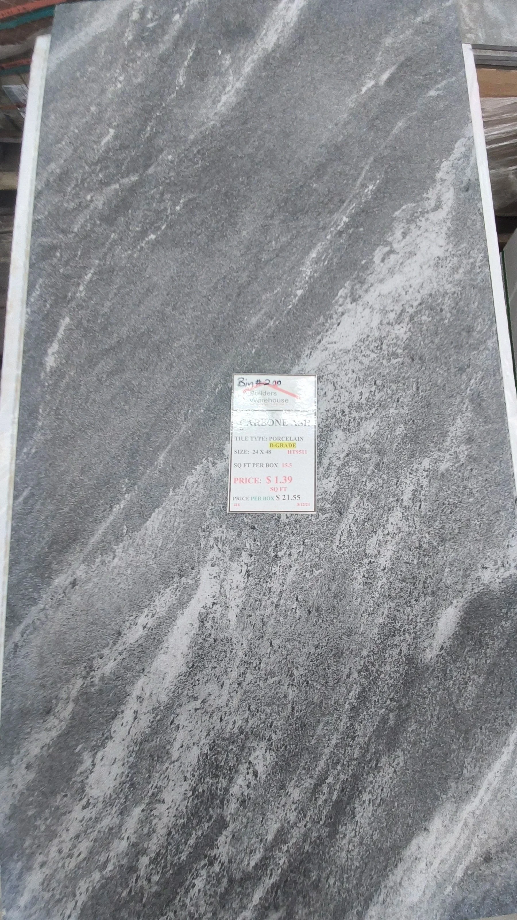 Carbon Ash Grade-B Porcelain Flooring