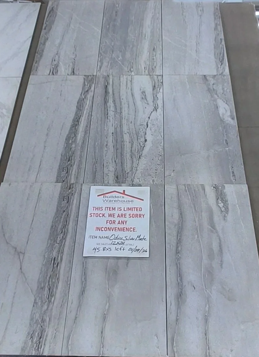 Odine Silver Matte Grade-A Porcelain Flooring