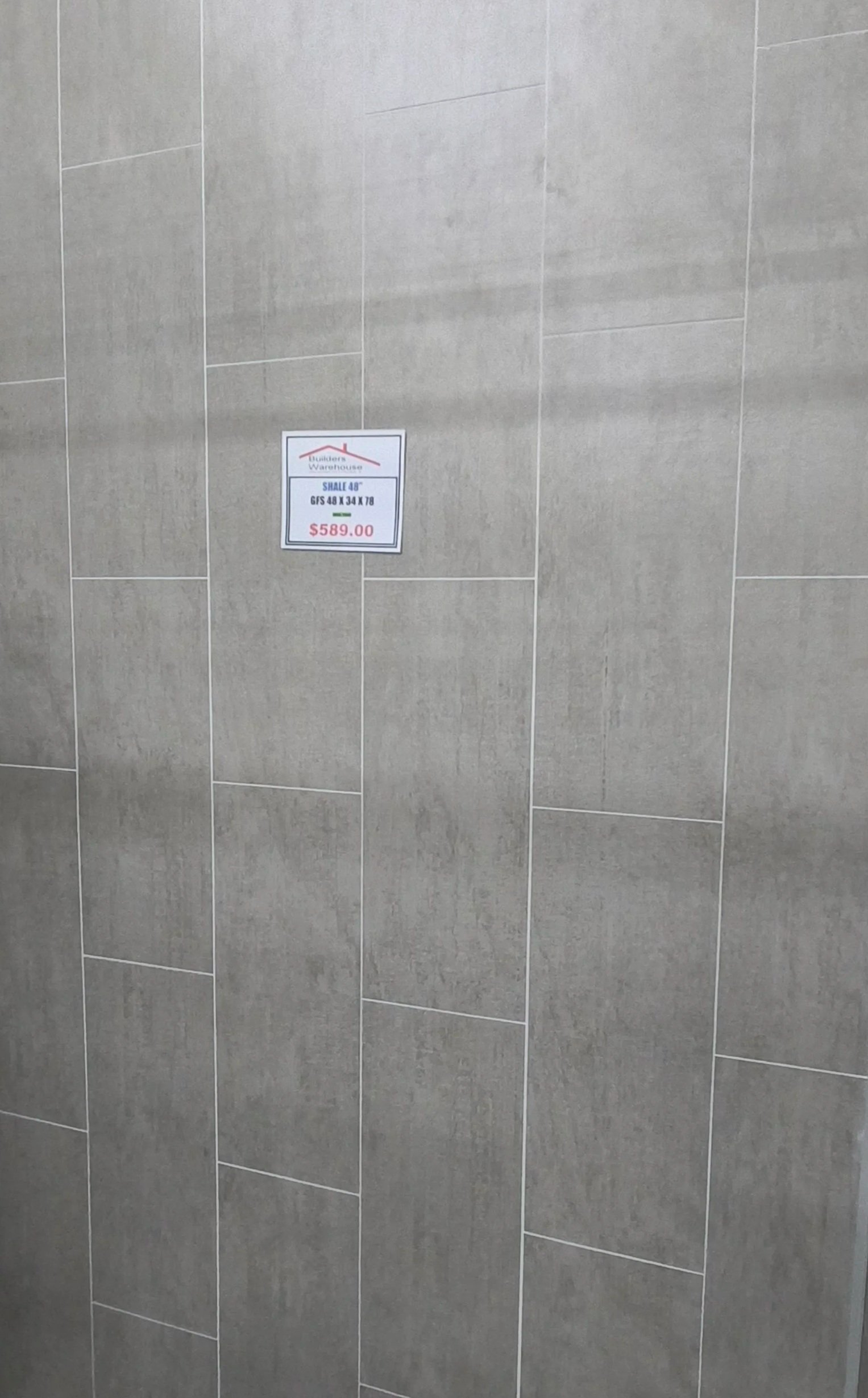 Shale 48” Acrylic Shower Wall