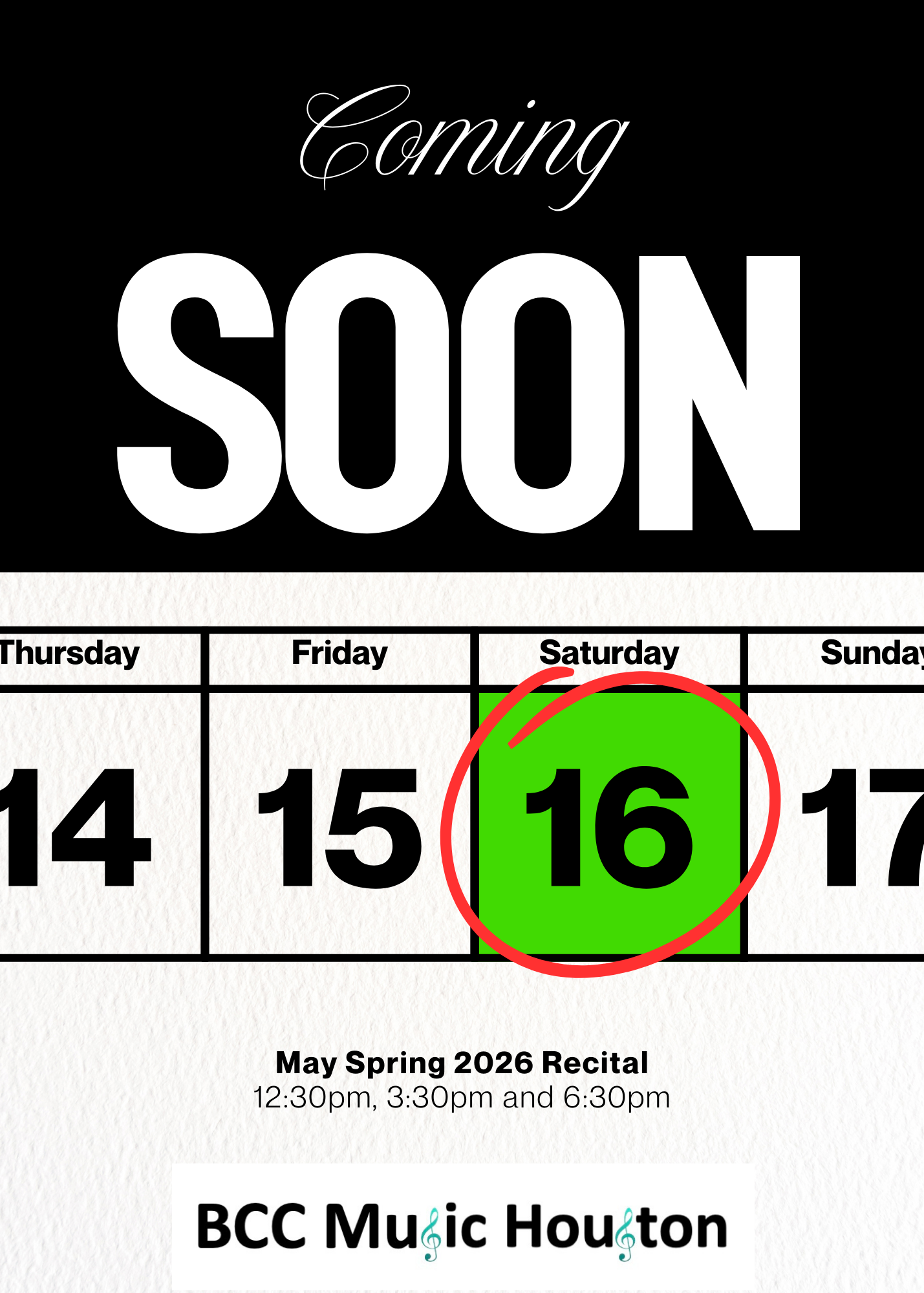 Spring Recital – Coming May 16th