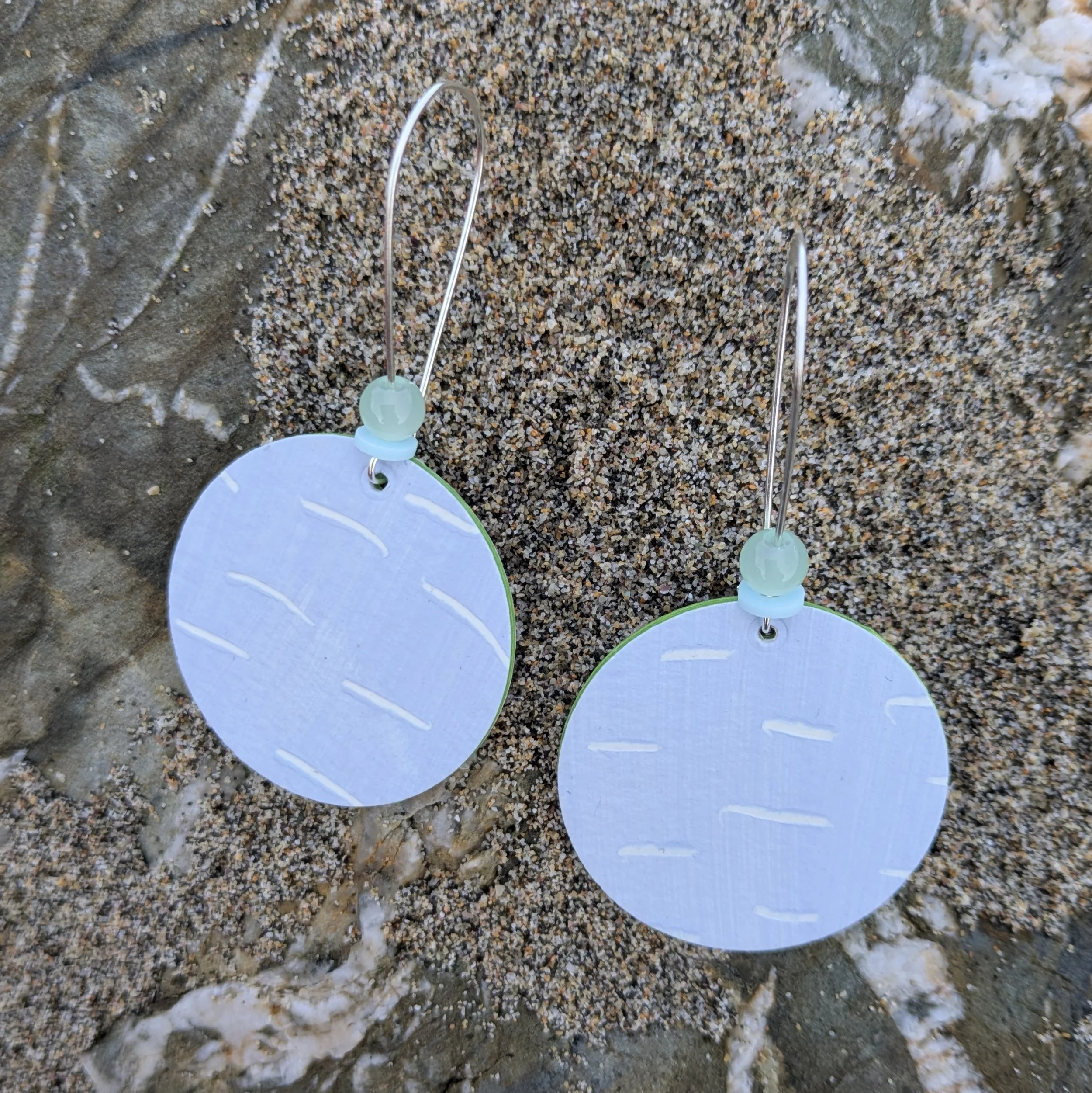 Seaweed fragments Disc Dangles